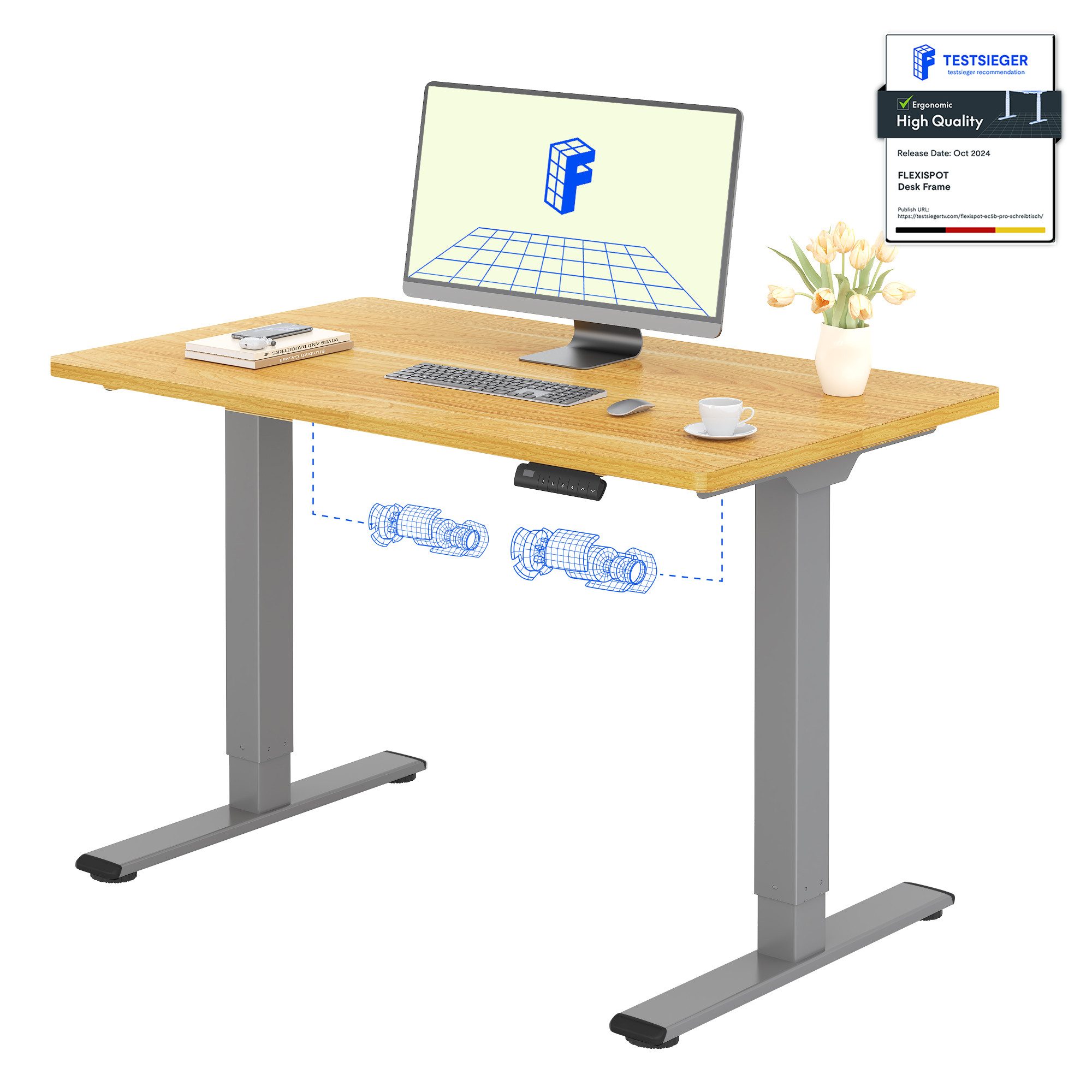 FLEXISPOT Schreibtisch Basic Plus Elektrisch höhenverstellbarer Schreibtisc günstig online kaufen