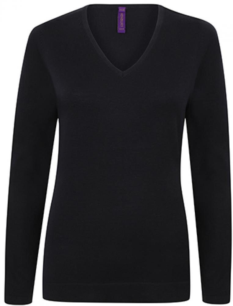 Henbury Sweatshirt Ladies Lightweight V Neck günstig online kaufen
