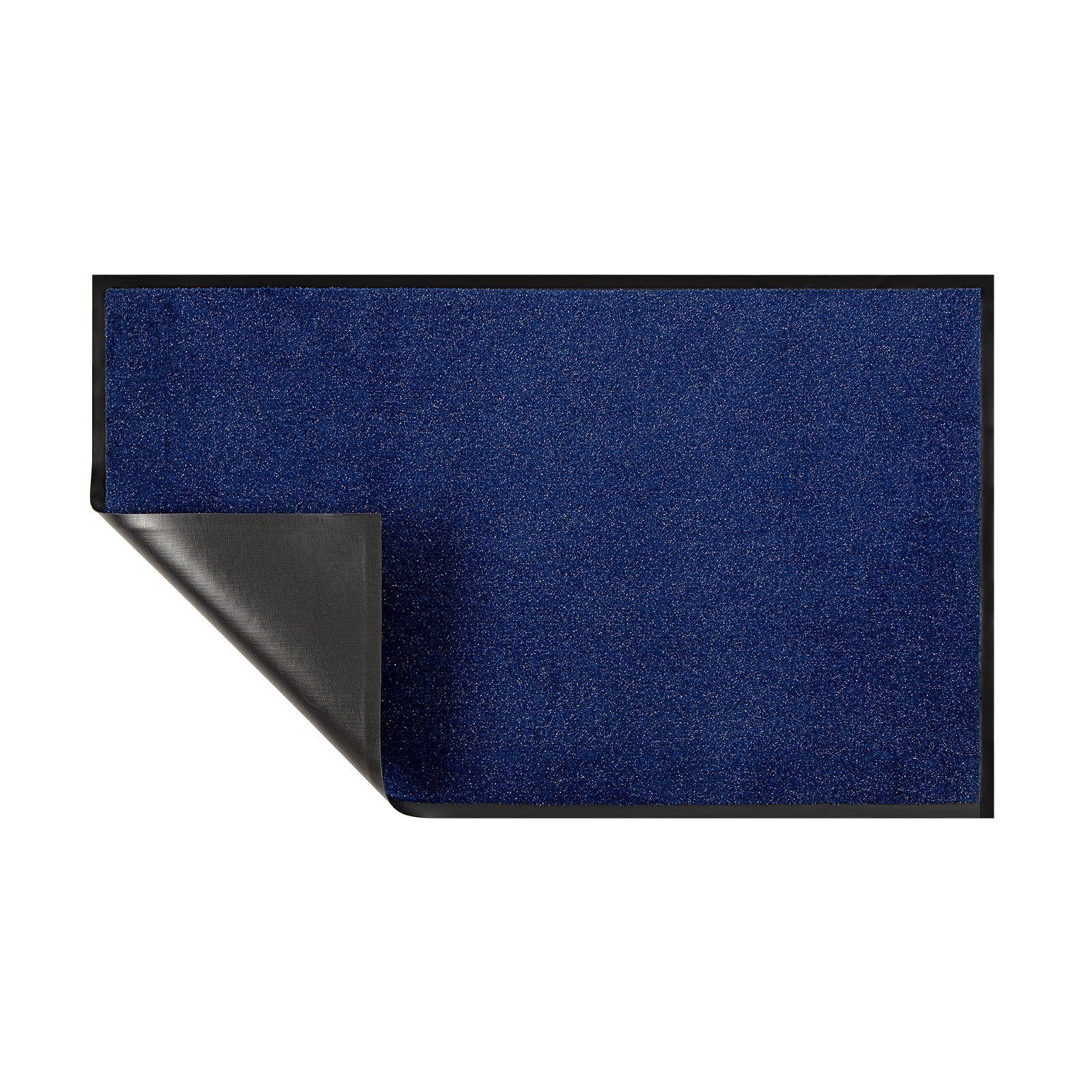 Floordirekt, Schmutzfangmatte Matte Höhe: Fußmatte in vielen 5.5 Größen, Blau, mm Flash Sauberlaufmatte,