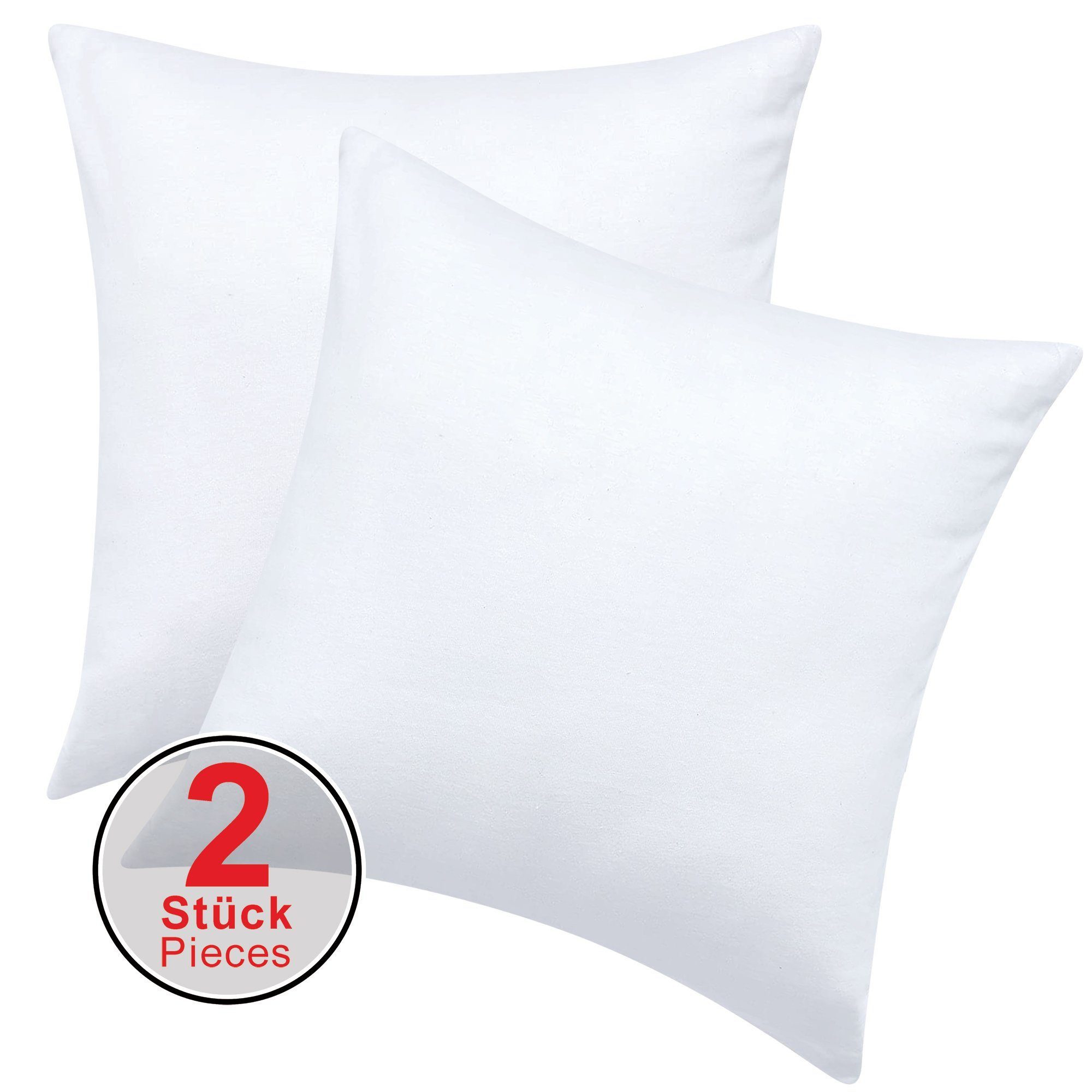 Pataya Kissenbezug 100% Baumwolle, weiche Kopfkissenbezug, Kissenhülle, Kissenbezüge, (2 Stück), Weich und Atmungsaktiv, Jersey, 140 g/m² – Bild 2 von 5