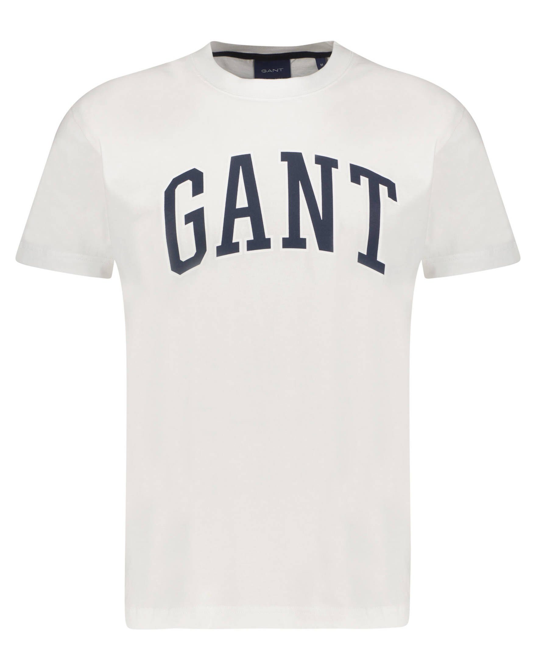Gant Poloshirt (10) Herren weiss T-Shirt (1-tlg)