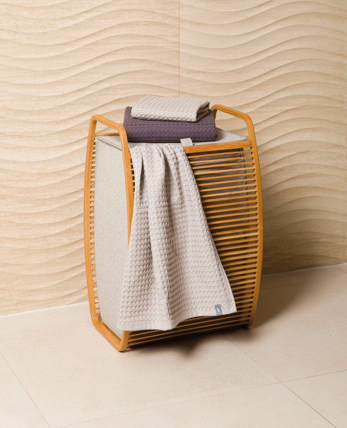 Möve Wäschekorb (1 St), mit innovativen Bambusrahmen günstig online kaufen