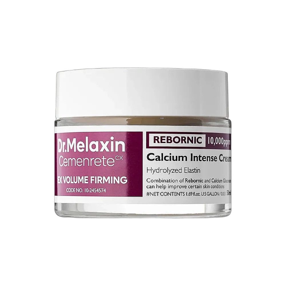 Dr.Melaxin Tagescreme Cemenrete Calcium Intense Cream 50 ml – K-Beauty Gesichtscreme mit REBORNIC Calcium-Komplex, Niacinamide, Kollagen, Elastin –, intensive calcium-aufbaupflege mit rebornic-komplex