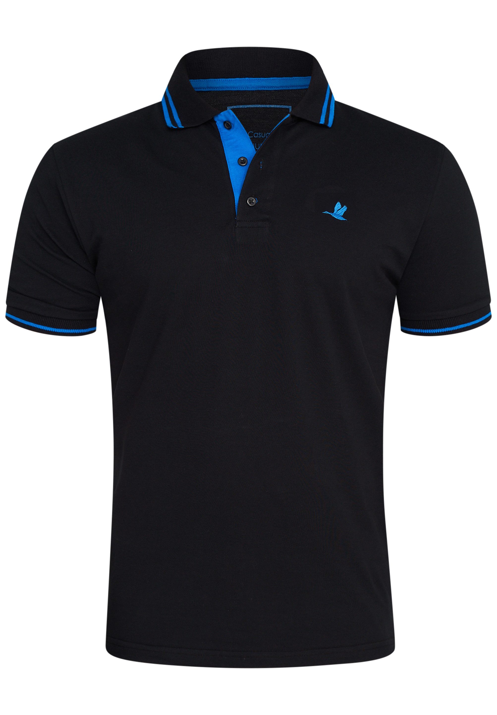Rello & Reese Poloshirt RRSALTILLO Herren Kurzarm Polo-Hemd T-Shirt in Piqu günstig online kaufen