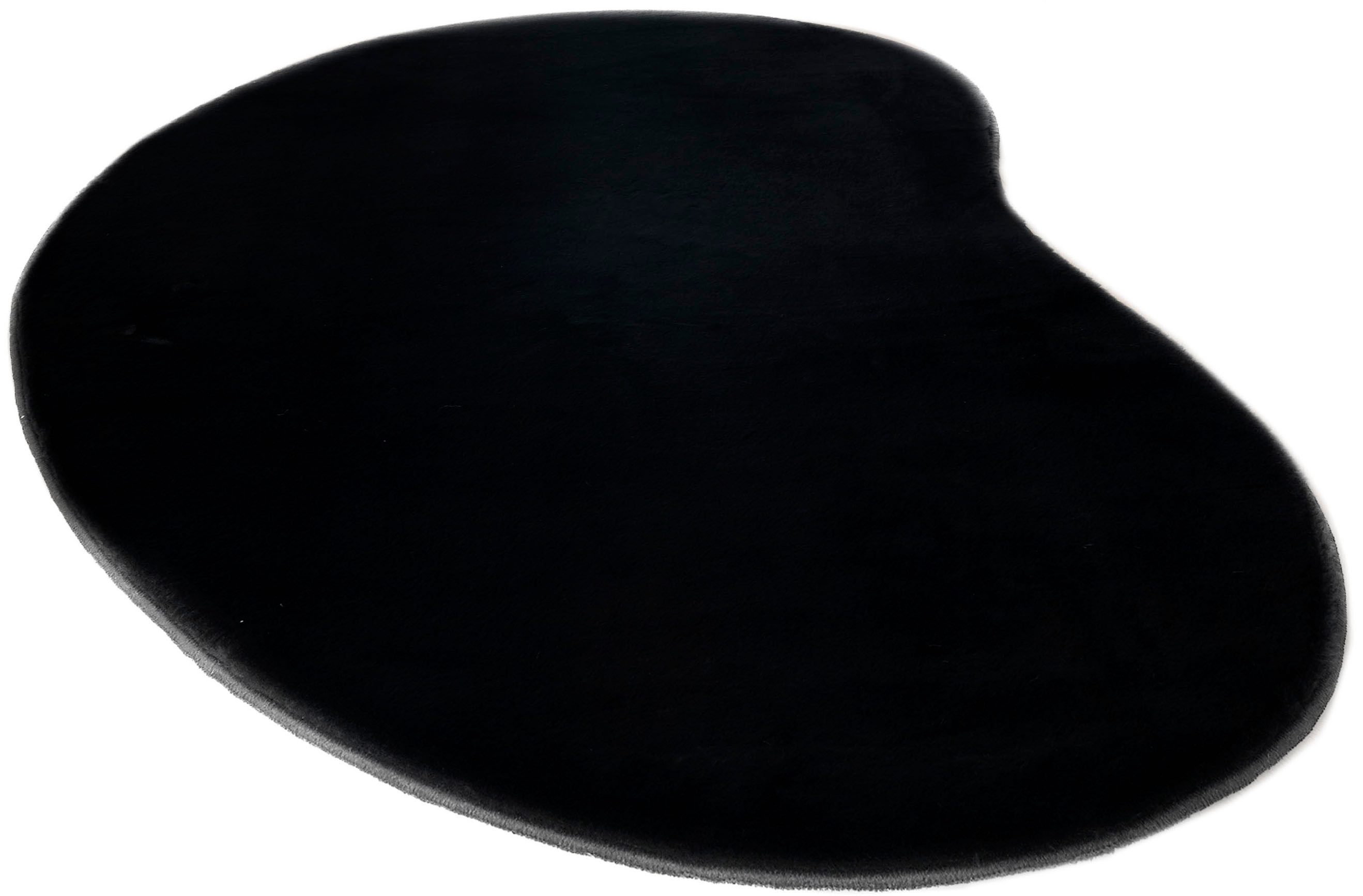 OTTO home Fellteppich Balu Bean, Kaninchenfell, U-förmig, Höhe: 20 mm, Kunstfell Teppich, Modern, weich, Wohnzimmer, Schlafzimmer