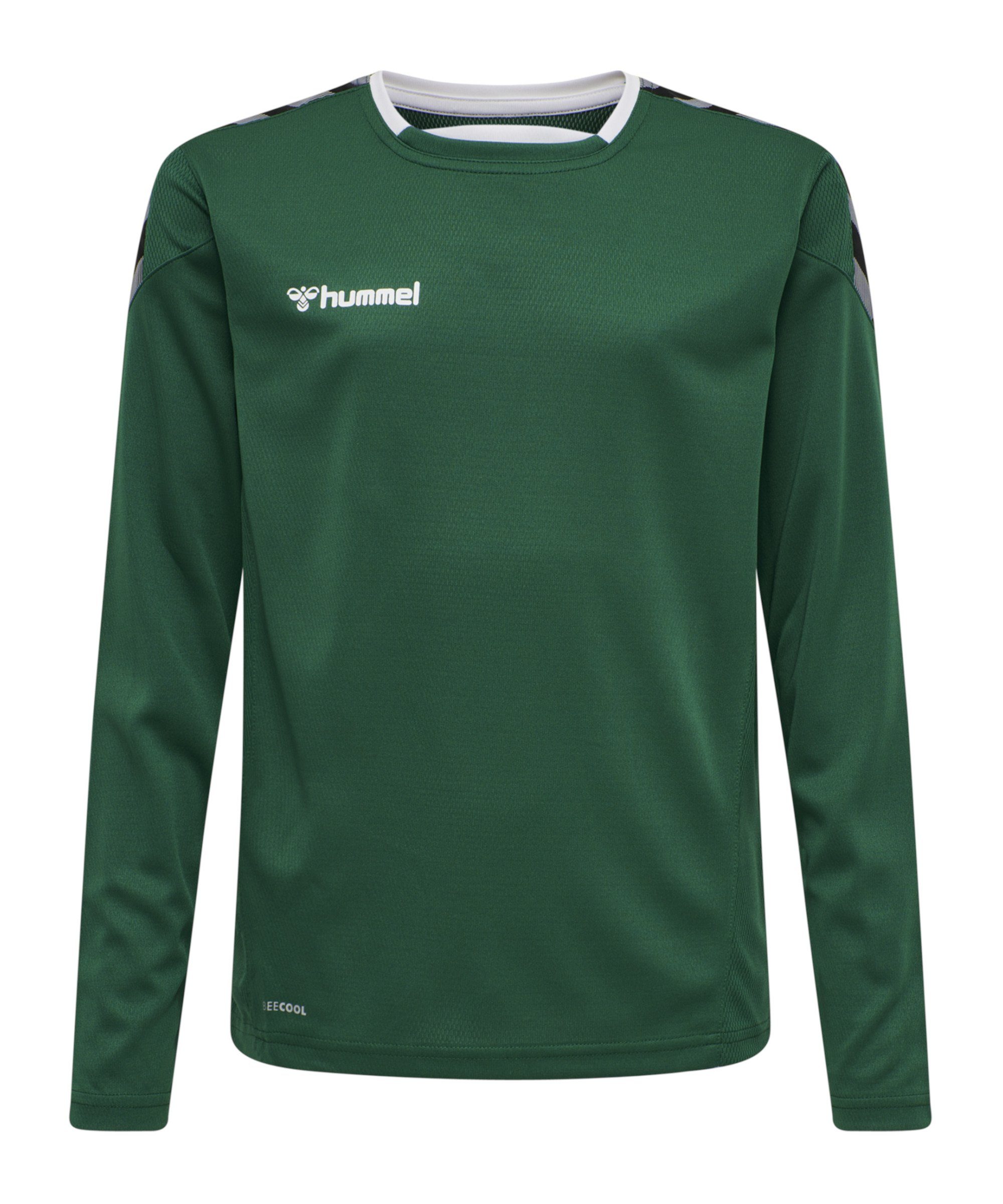 hummel Fußballtrikot gruen langarm Poly Kids Trikot hmlAUTHENTIC