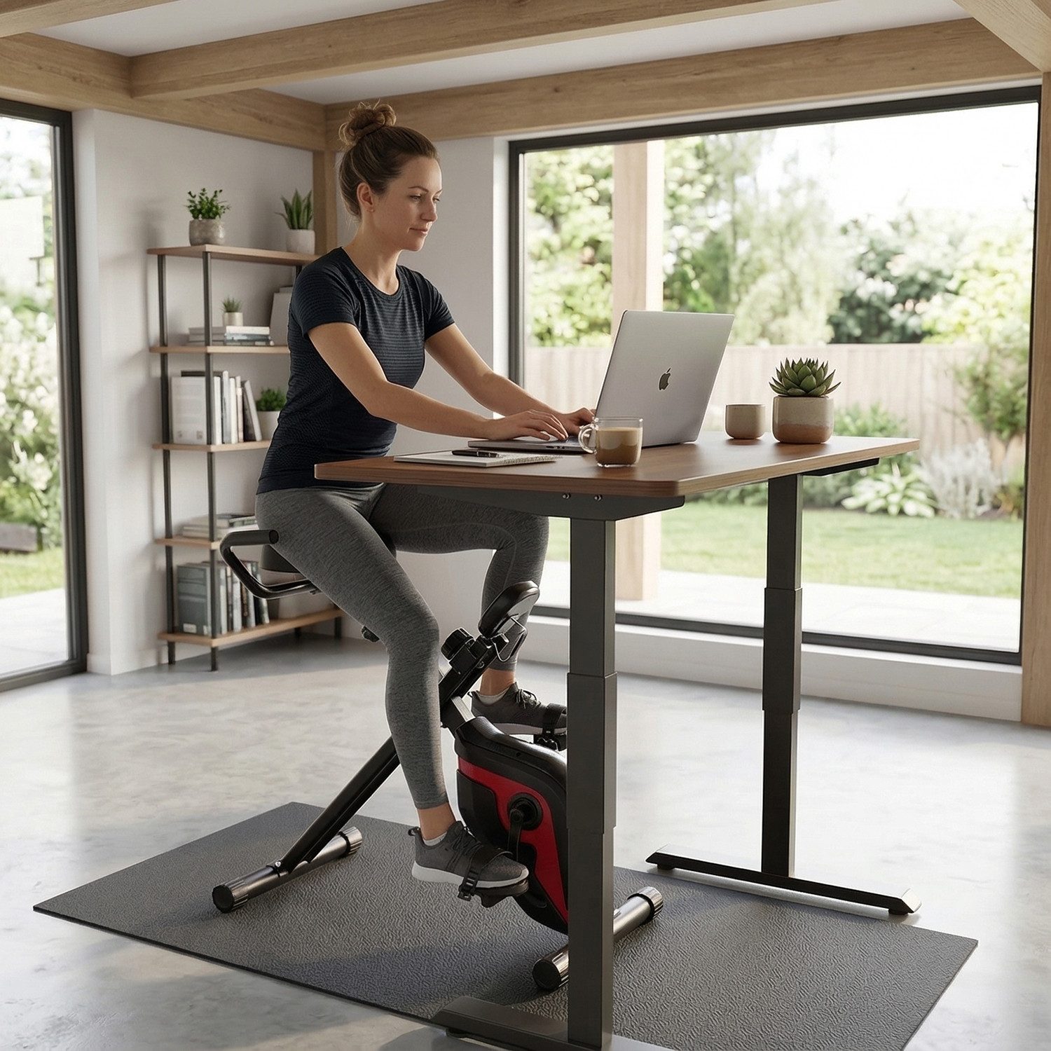 PeakPower Heimtrainer Heimtrainer für Tisch, Klappbar für Alt und Jung, niedriger Einstieg