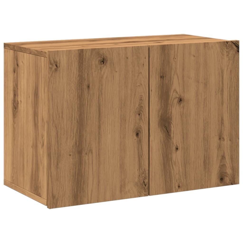 vidaXL TV-Wand TV-Wandschrank Artisan-Eiche 60x30x41 cm, günstig online kaufen