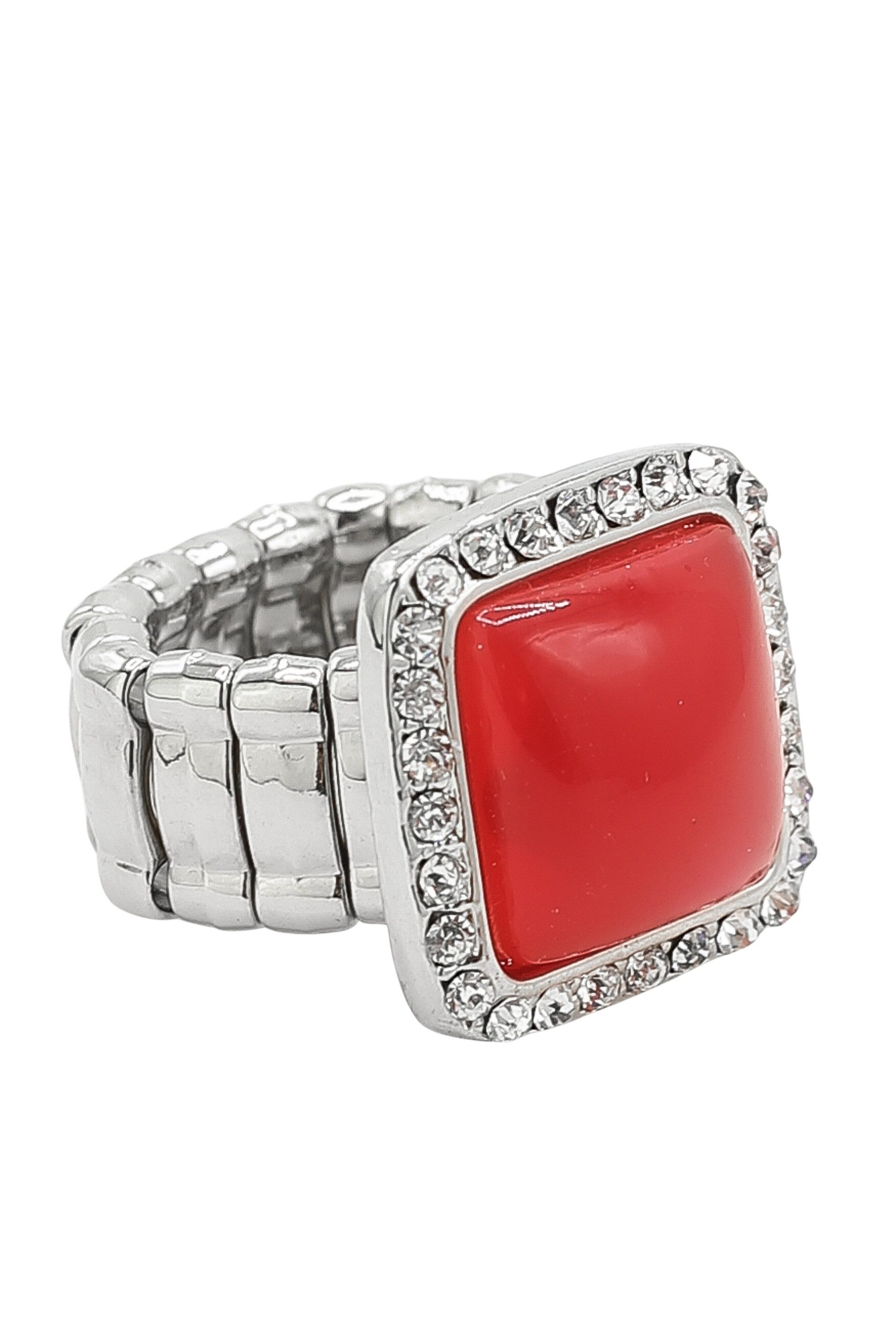 Fingerring Bling Red
