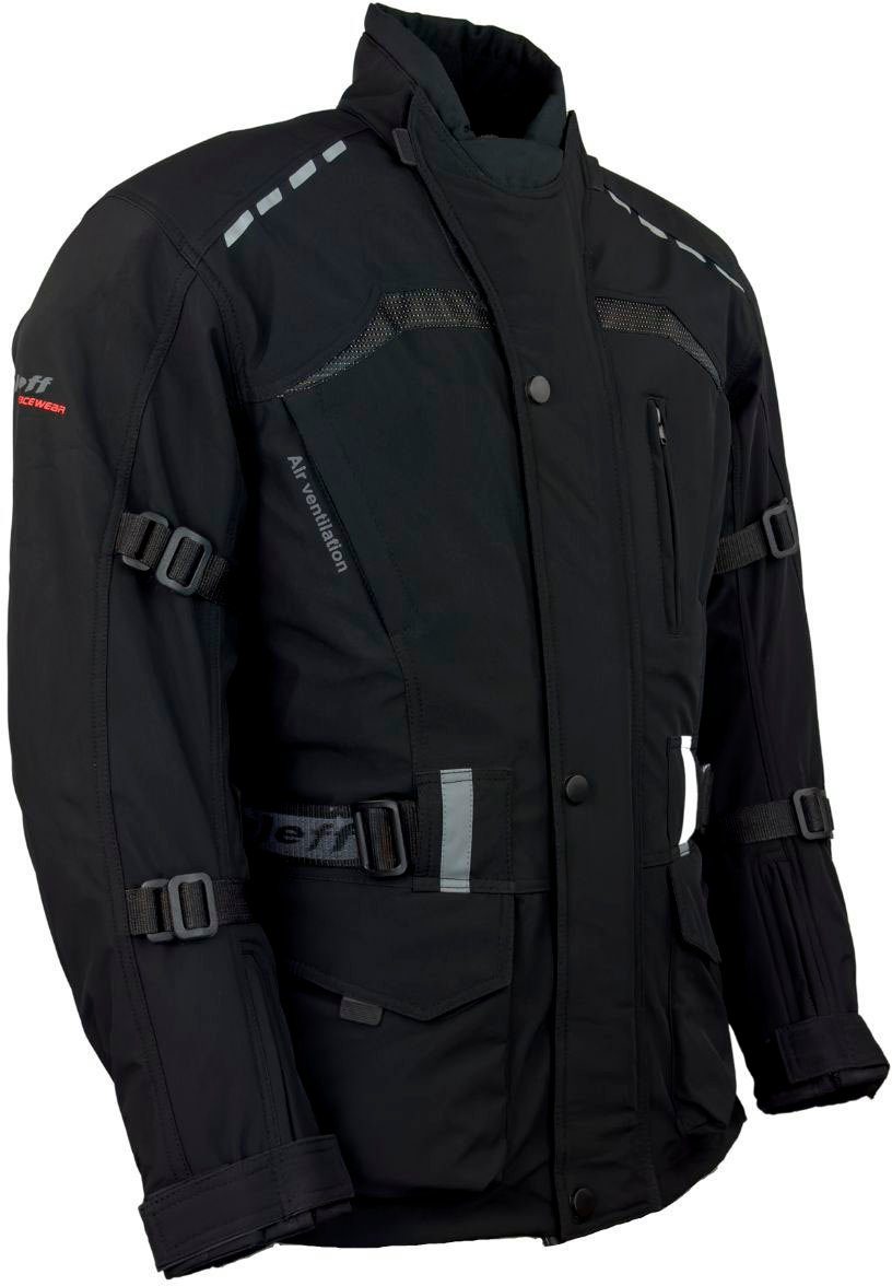 roleff Motorradjacke mit Taschen, 8 4 Belüftungslöcher, Sicherheitsstreifen 1512 RO