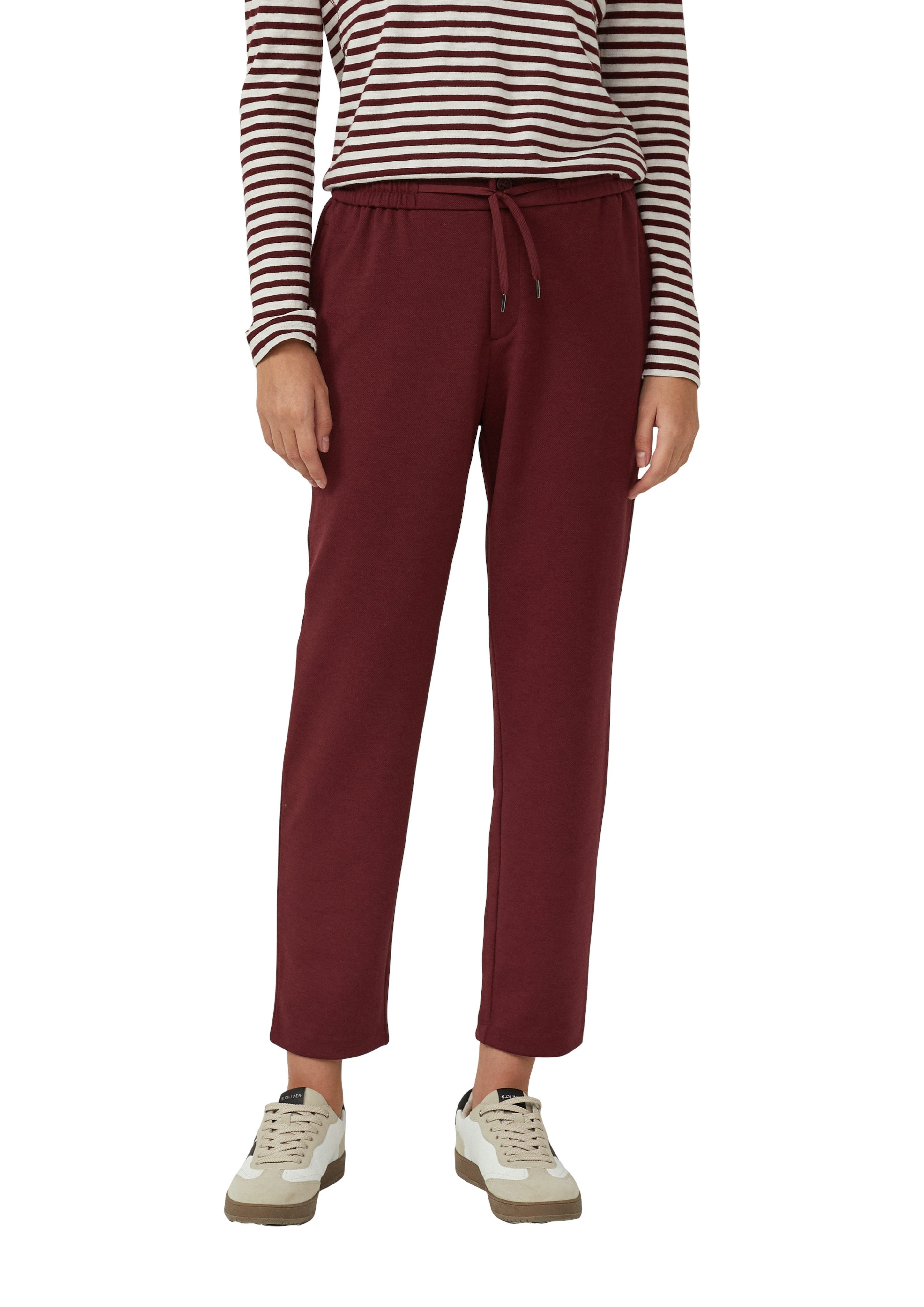 s.Oliver Stoffhose mit elastische Bund und Bindeband günstig online kaufen