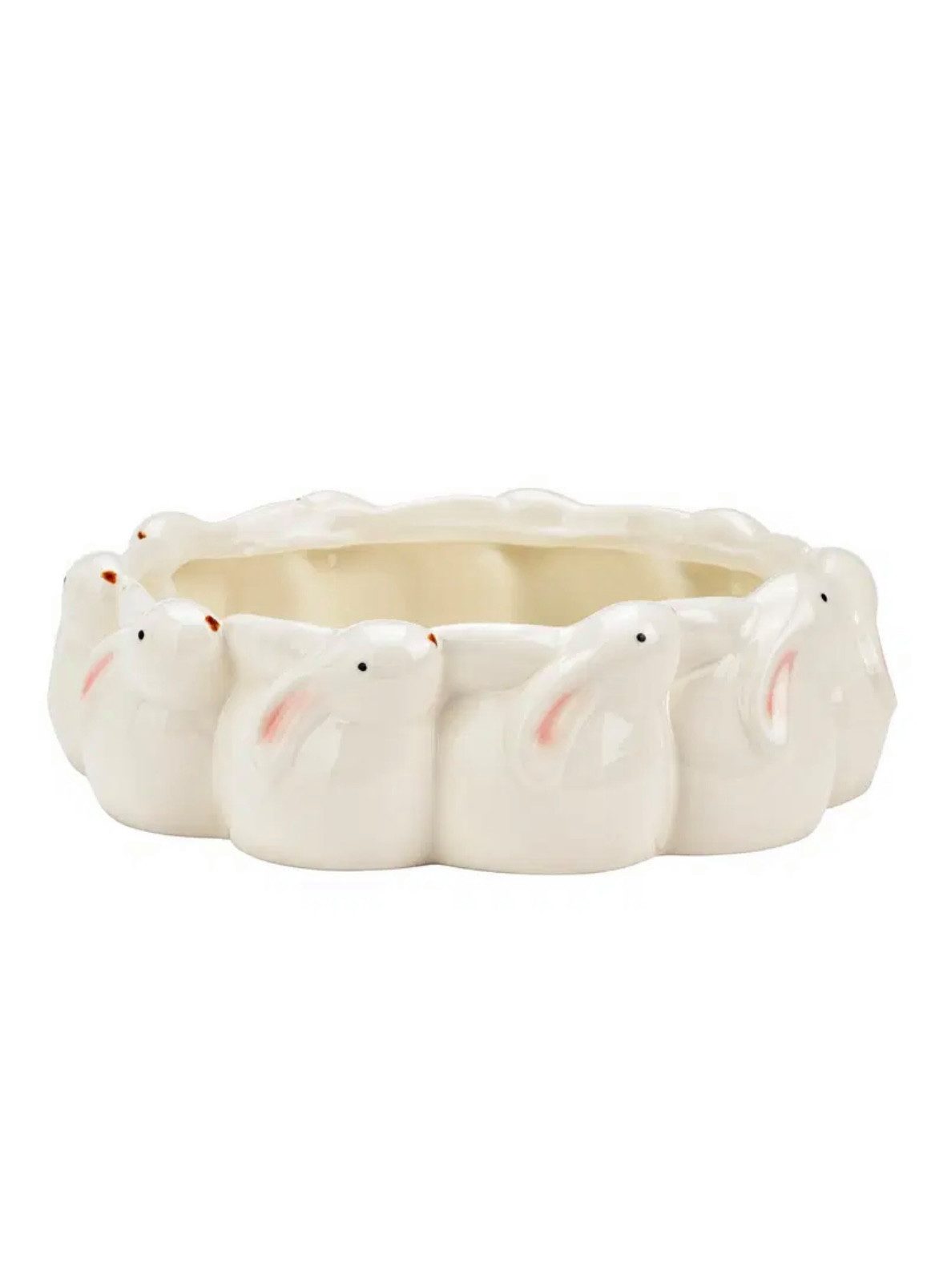 Seyila Home Dekoschale Deko Schale Hasen aus Porzellan, stilvolle Tischdekoration