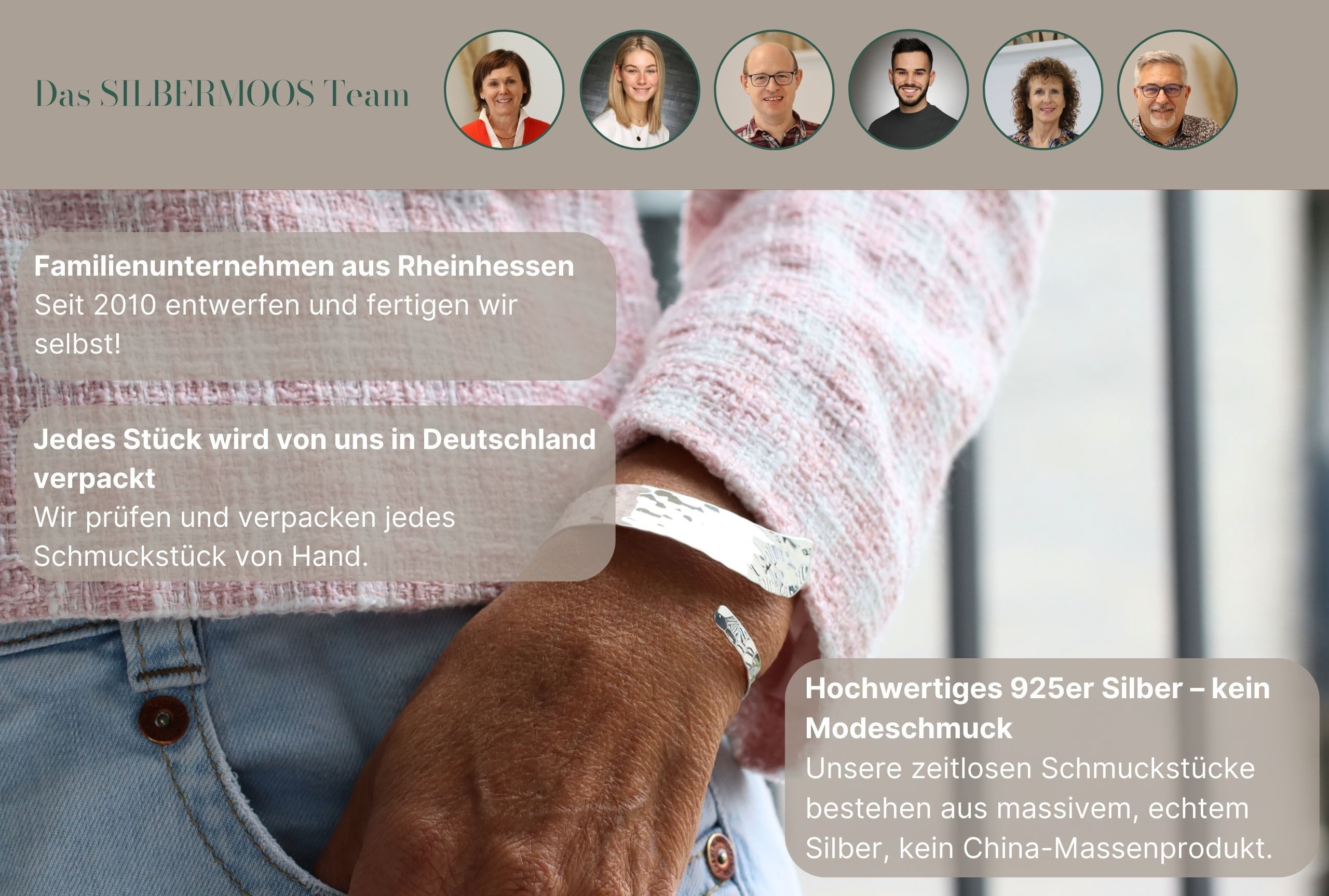 SILBERMOOS Armreif Armreif "Ich bin flexibel", 925 Sterling Silber