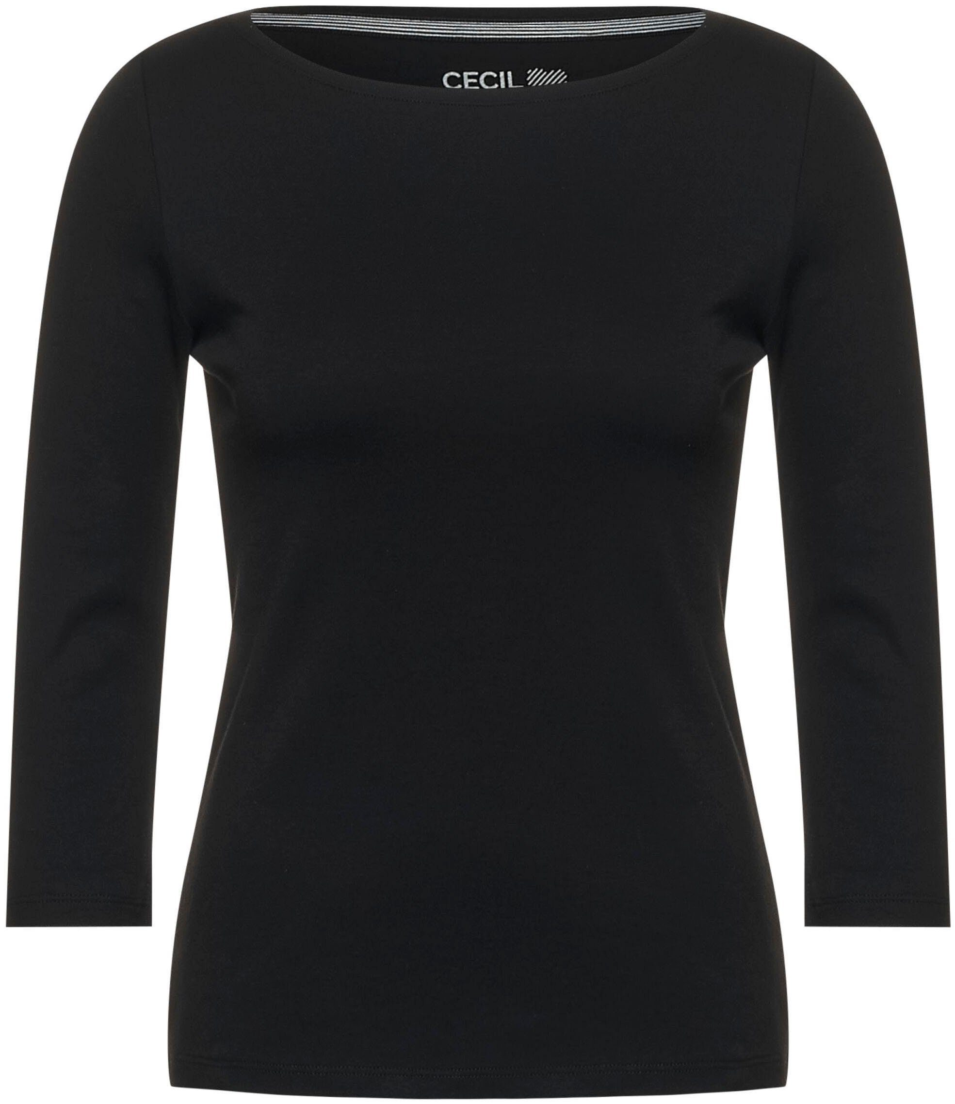 CECIL 3/4-Arm-Shirt mit klassischem U-Boot-Ausschnitt. Reduzierter Preis € 13,99. Unverbindliche Preisempfehlung € 17,99