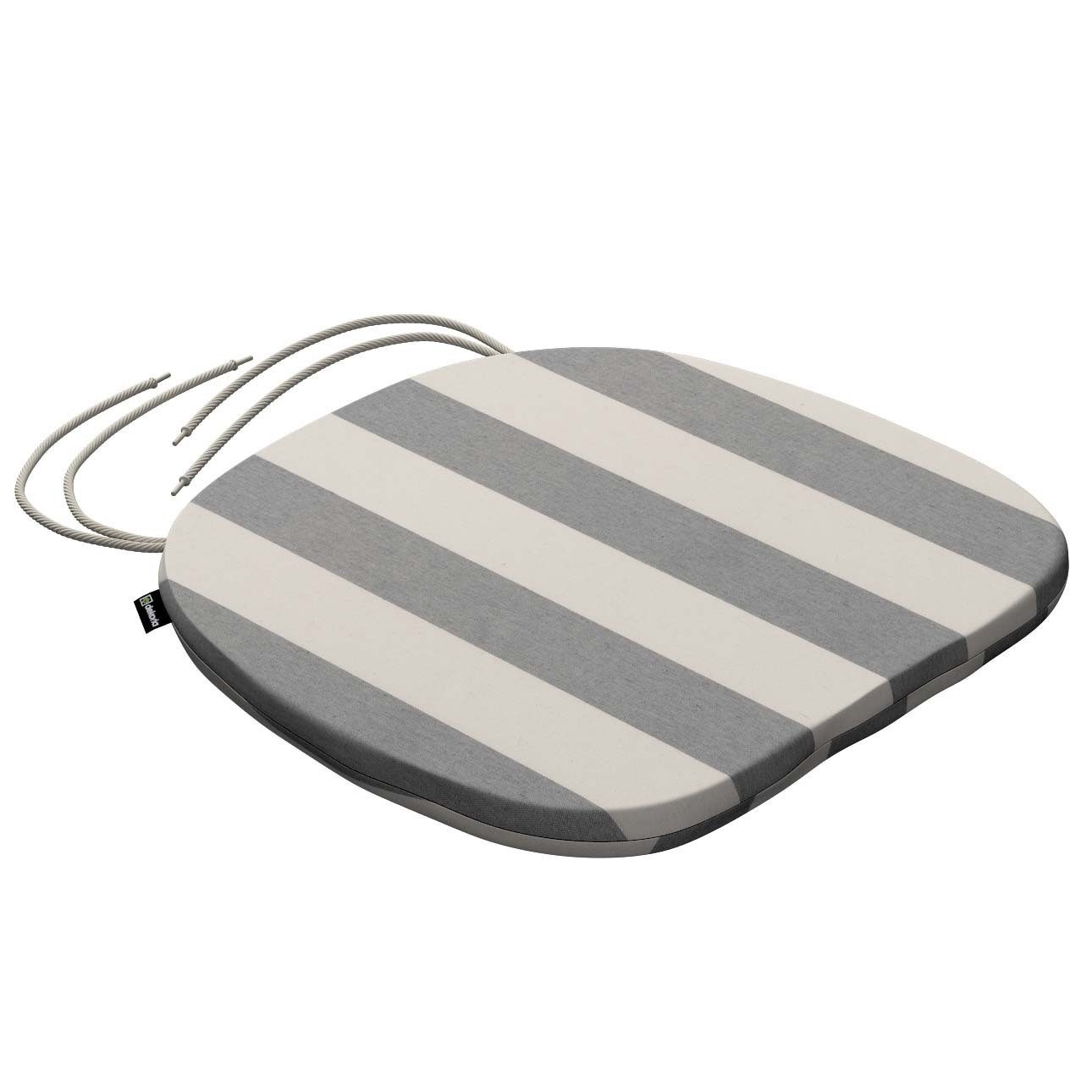 Dekoria Dekokissen Stuhlkissen Marcus mit Bindeschnur 40 x 37 x 2,5 cm, Quadro