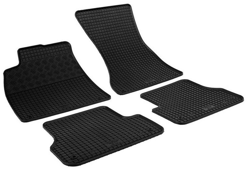 AZUGA Auto-Fußmatten Gummi-Fußmatten passend für Audi A6 ab 2011 (4G)/Audi  A7 Sportback ab, für Audi A6,A7 Allroad,Avant,4-türer Stufenheck,5-türer  Sportback, 4-teiliger Satz Gummimatten (2 Matten für vorn, 2 für hinten)