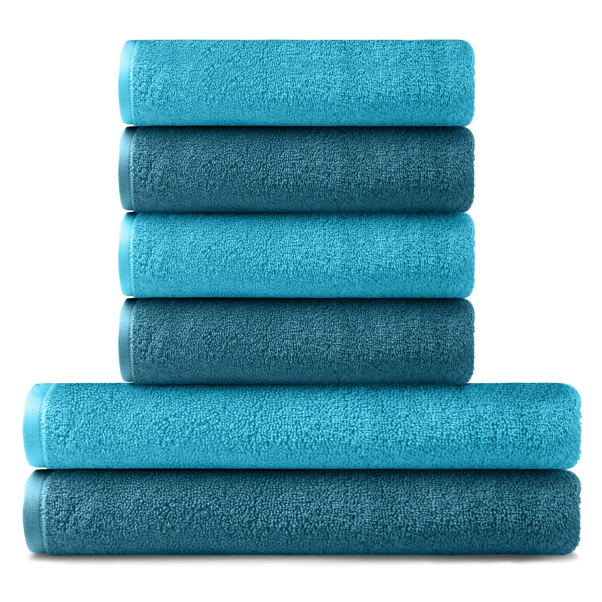 BARBONS Handtuch Set Handtücher 6-tlg, 2x günstig online kaufen