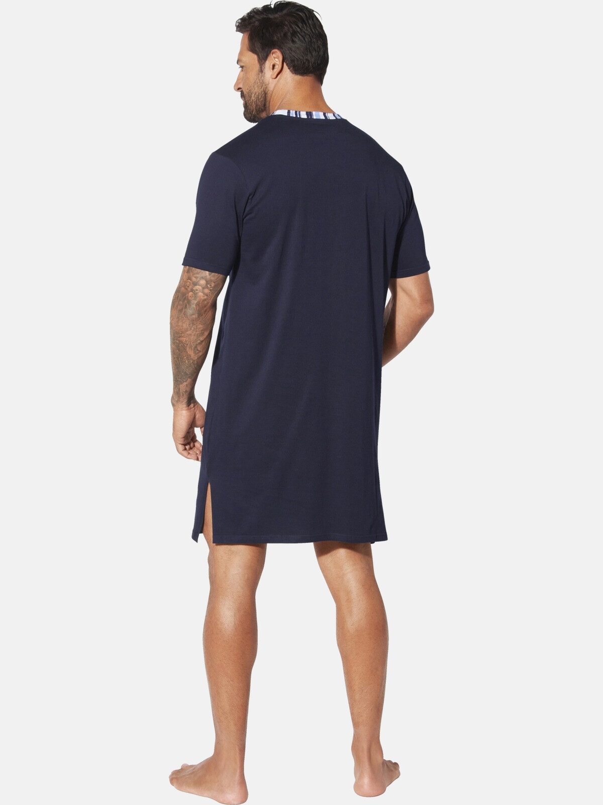 Jan Vanderstorm Pyjamaoberteil RUWIN mit Brustprint günstig online kaufen