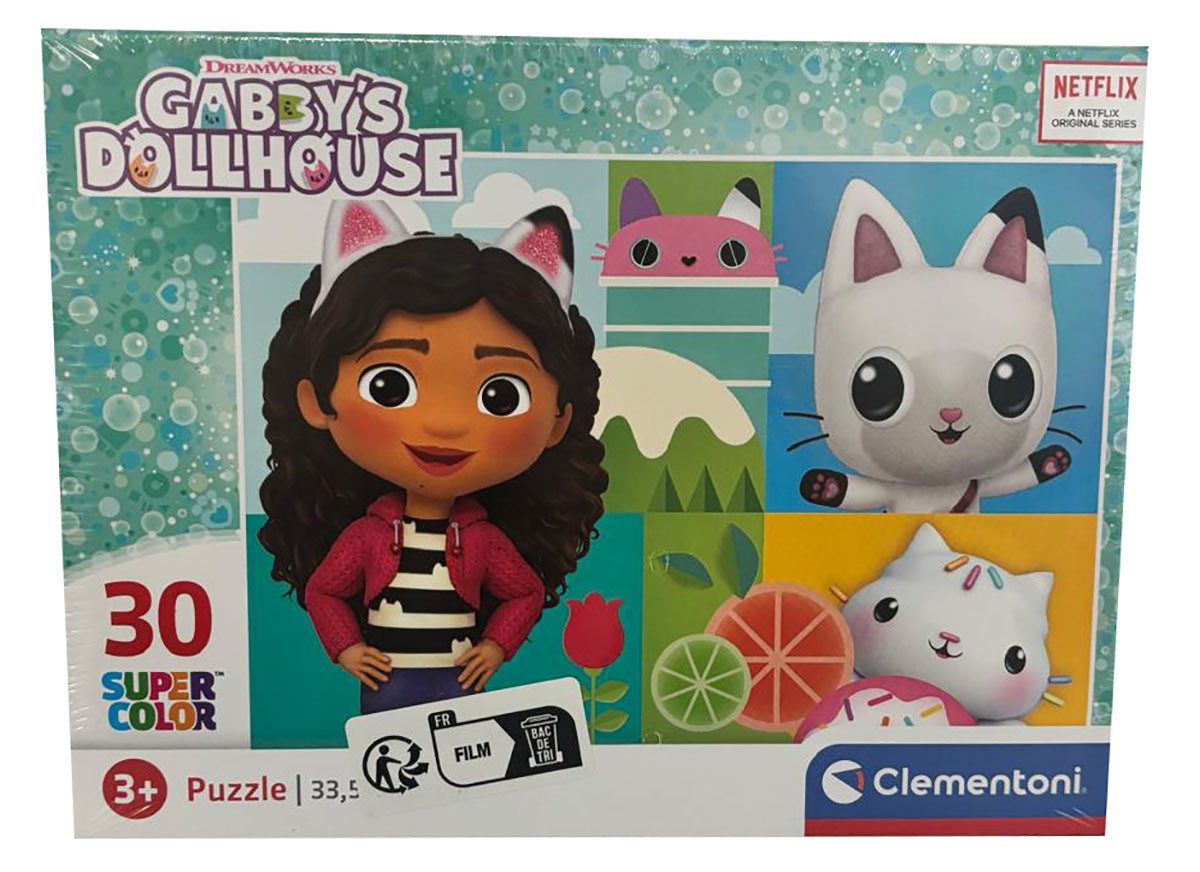 Clementoni® Puzzle Gabby´s Dollhouse Kinderpuzzle Pandy Paws 30 Teile, ab 3 Jahre, Puzzleteile