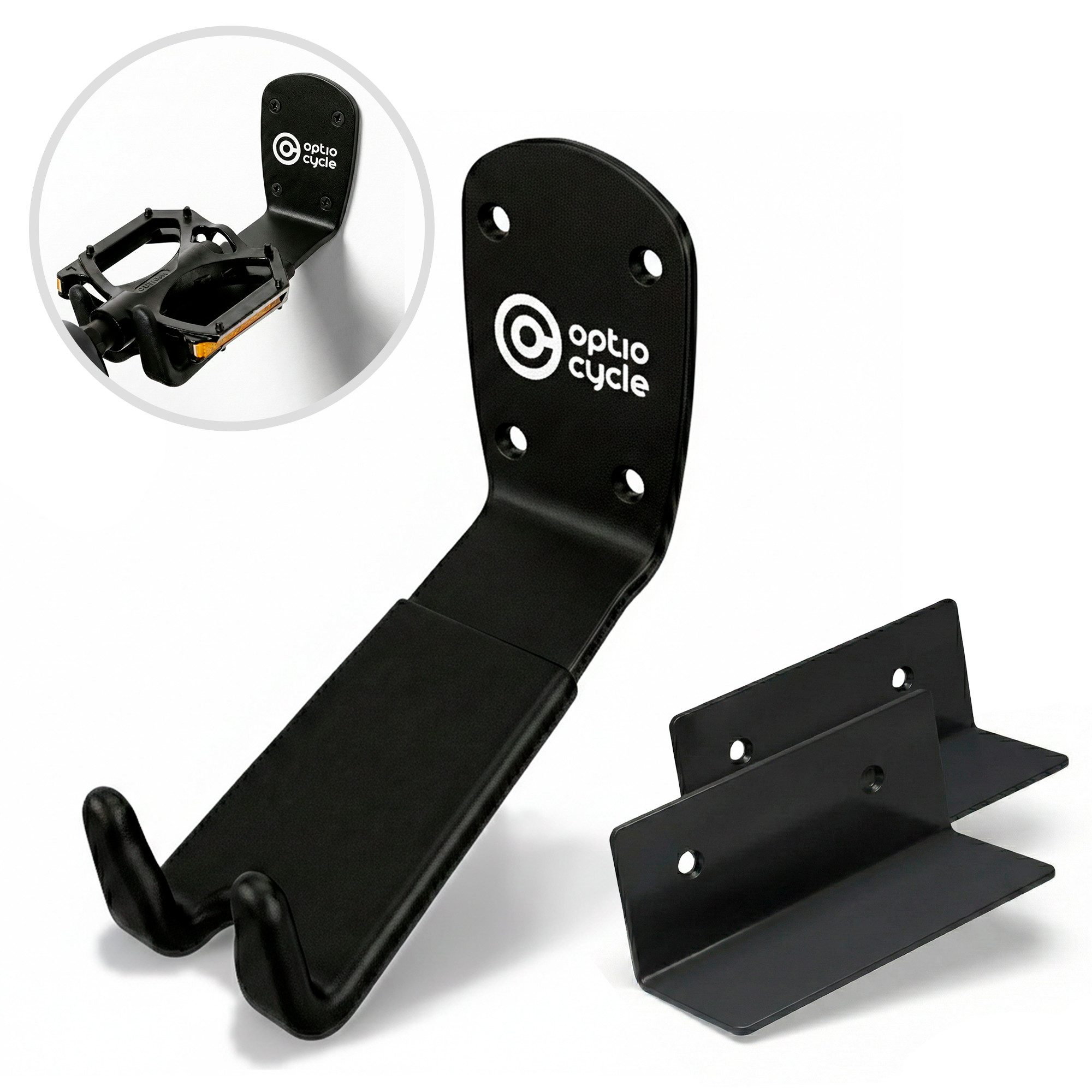 Fahrradwandhalterung Optio Cycle Fahrrad Wandhalterung - Pedalhalter Wandhaken Bike