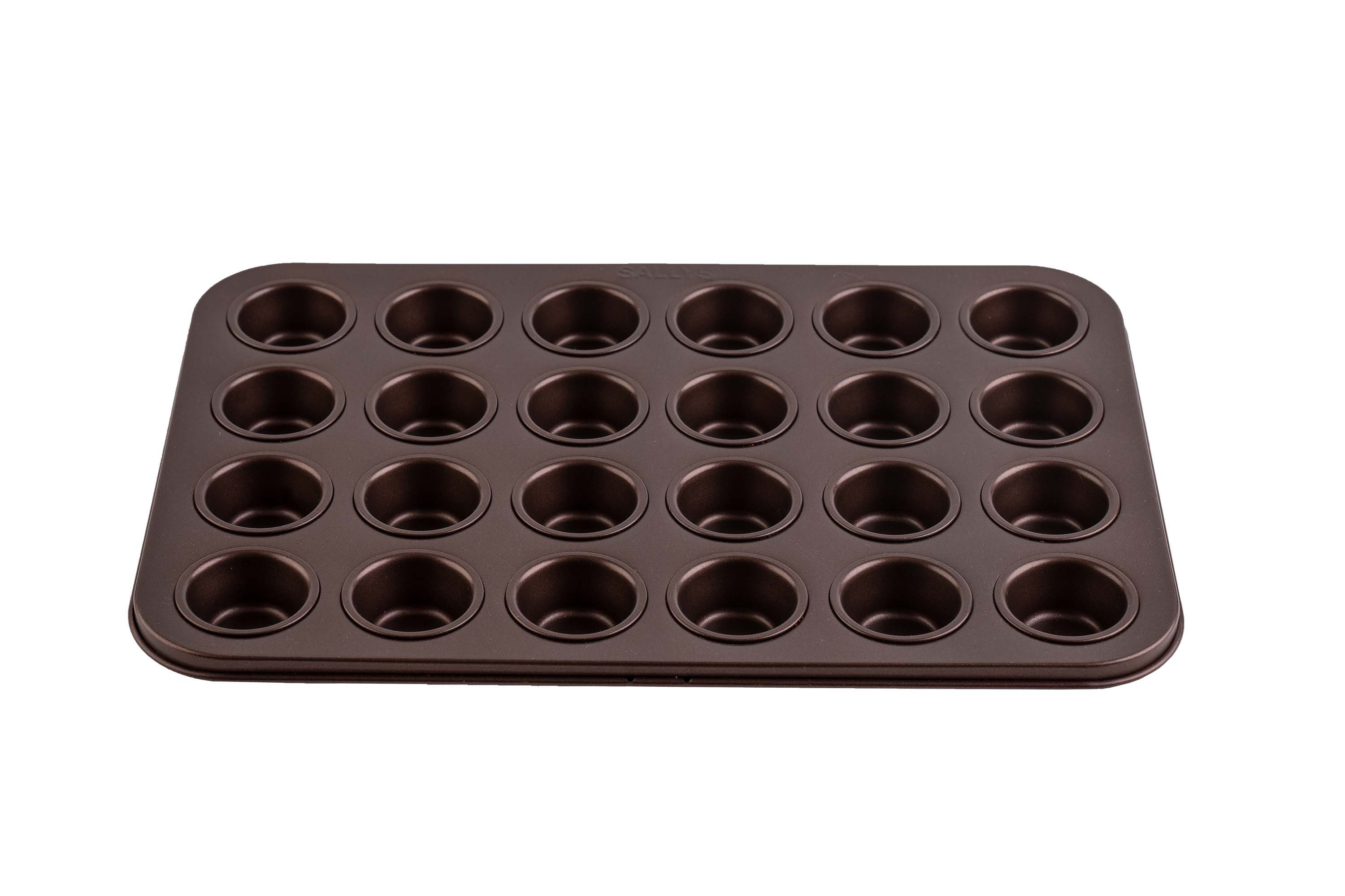 Sallys Muffinform für bis zu 24 Mini-Muffins, (24-tlg), hitzebeständig bis 240 °C