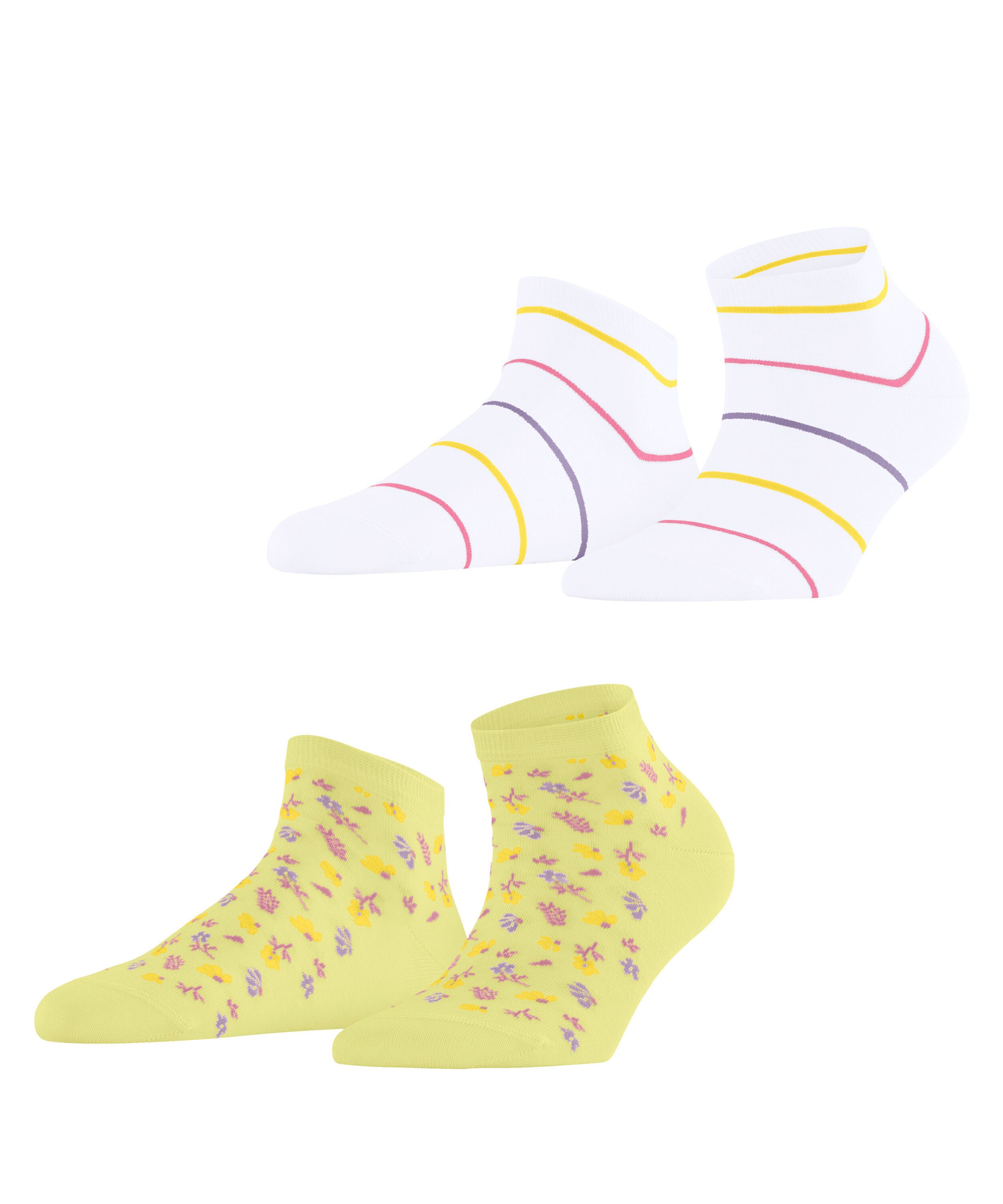 Esprit Sneakersocken Flowers & Stripes 2-Pack Sneakersocken (2-Paar)