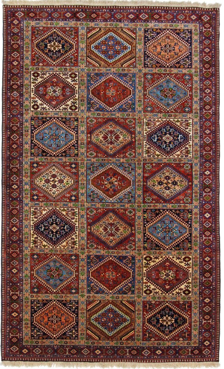 Orientteppich Yalameh Aliabad 161x261 mm 12 rechteckig, Handgeknüpfter / Perserteppich, Trading, Höhe: Orientteppich Nain