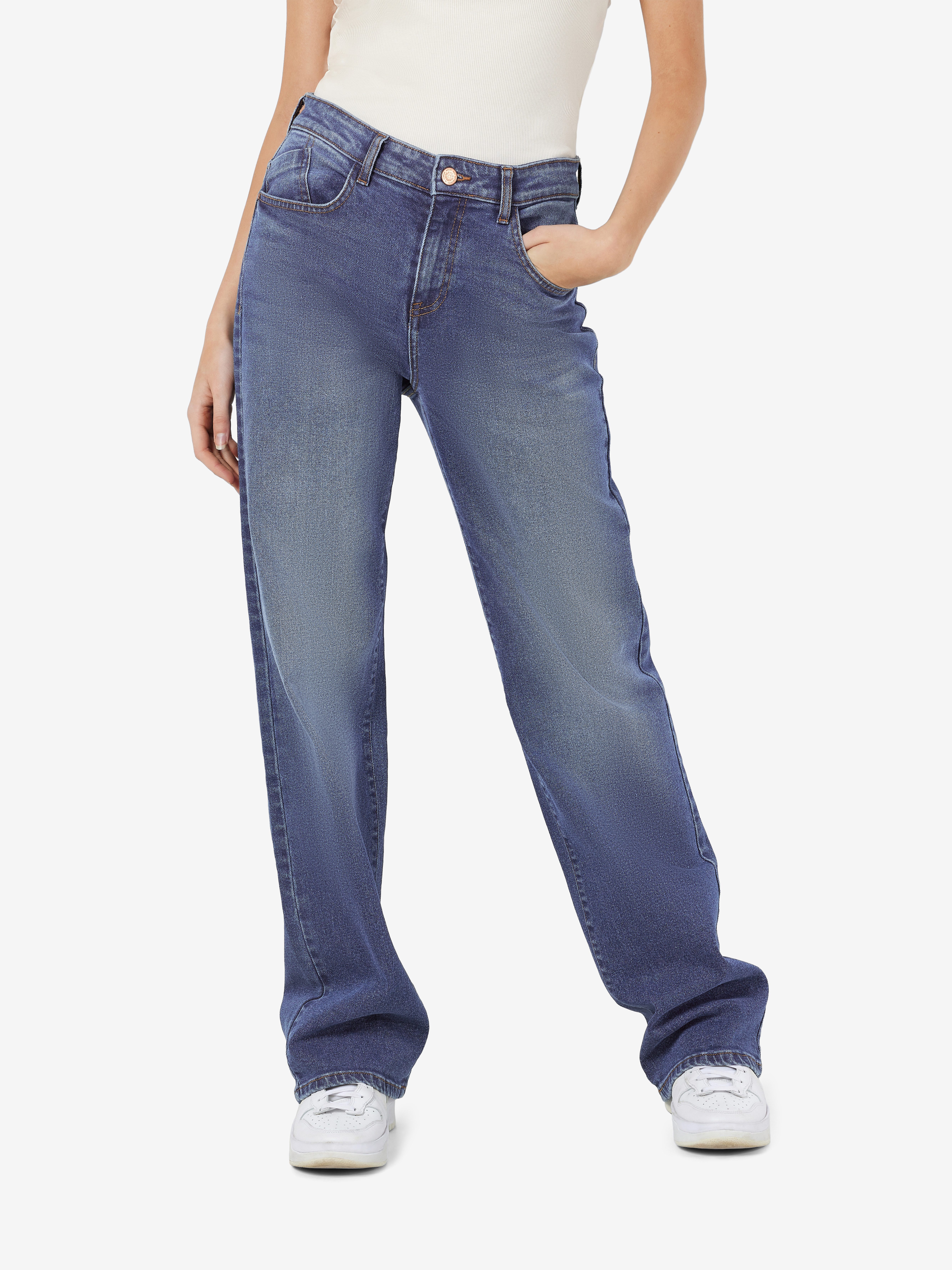 Noisy may Weite Jeans NMYOLANDA NW WIDE JEANS AZ308MB FWD NOOS extra lang günstig online kaufen