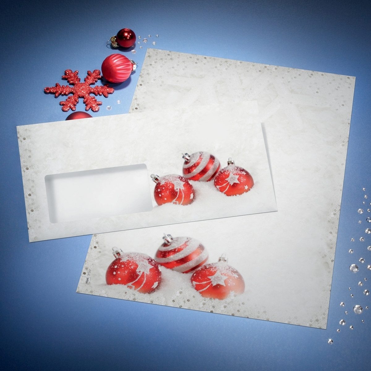Sigel Designpapier Briefumschläge Weihnachten DIN lang 90g 50 Stück Winter Flair