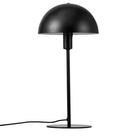 Nordlux Tischleuchte Ellen, ohne Leuchtmittel, Metallgehäuse im skandinavischem Design,kuppelförmig,Schwarz