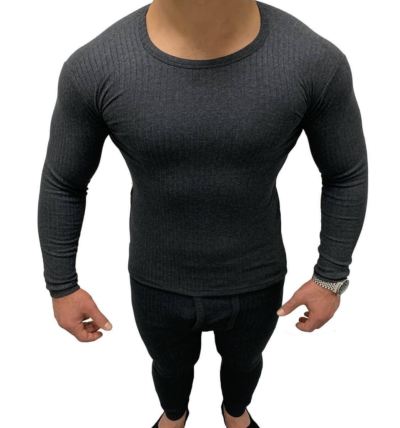 Garcia für Thermo-Shirt Herren warmes weich, elastisch langärmliges Thermounterhemd Pescara anthrazit