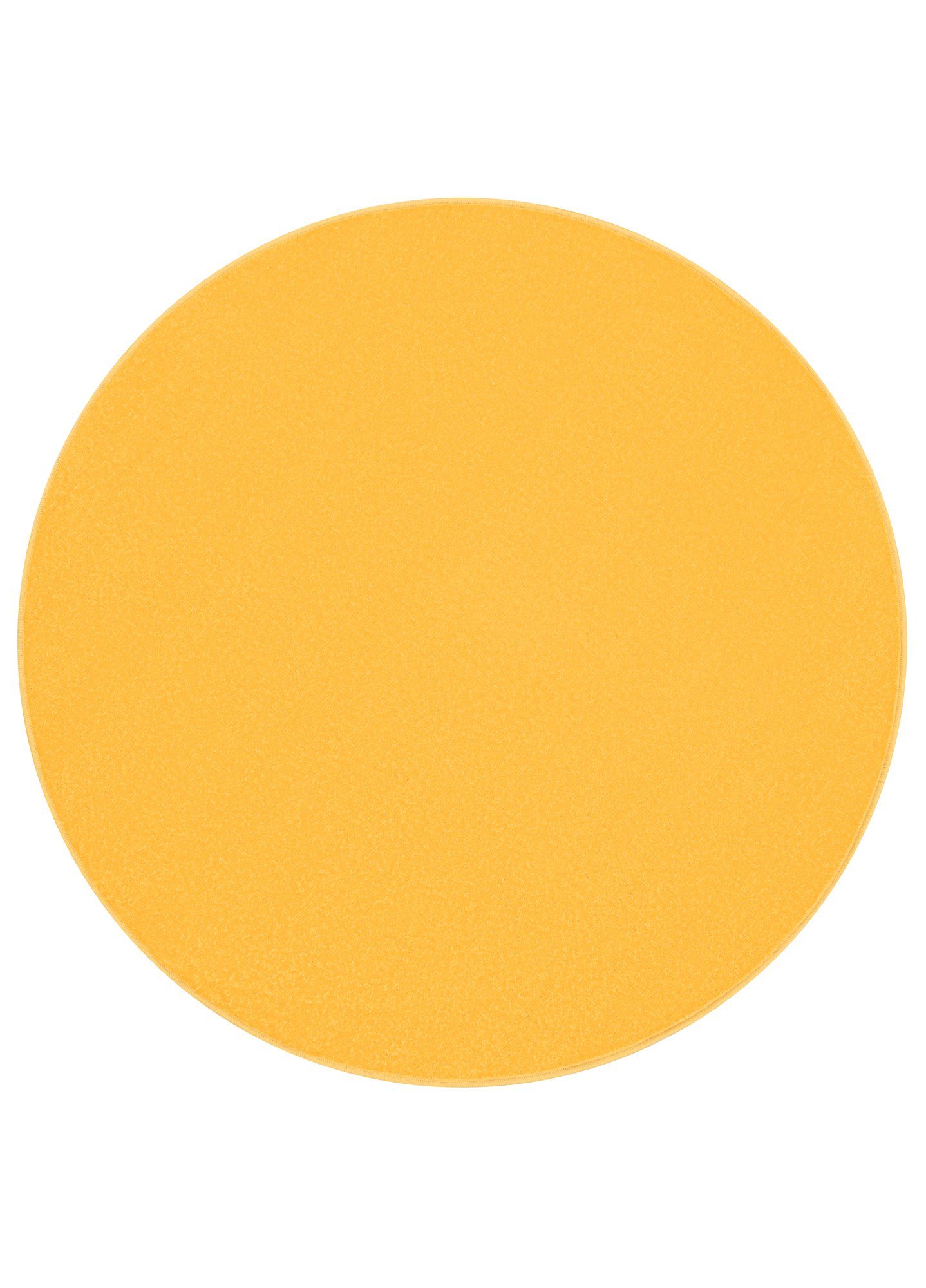 Tapiso Teppich MONO, rund, Höhe: 6 mm, Kurzflor Indoor Outdoor Einfarbig