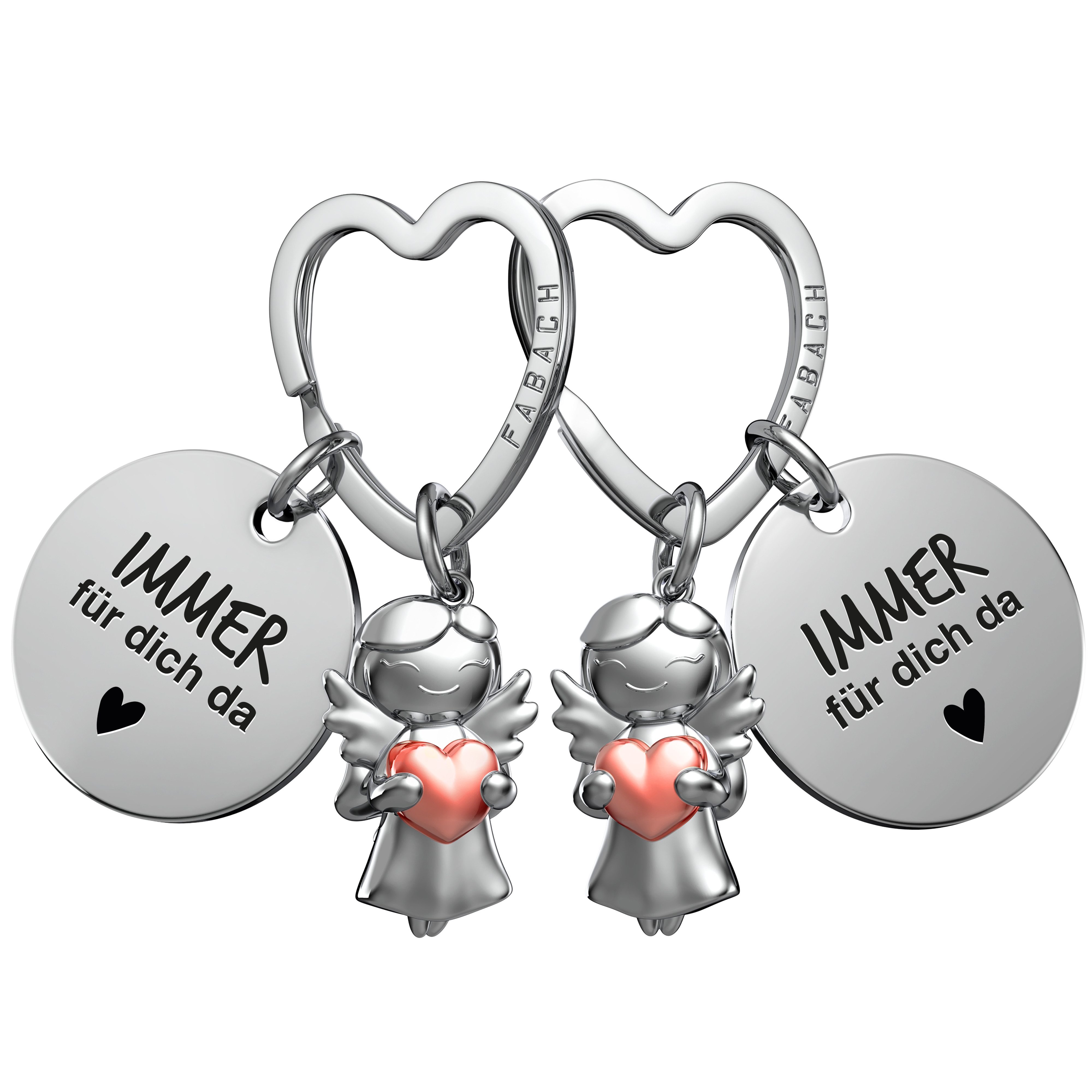 FABACH Schlüsselanhänger Set Partneranhänger Star Herz Schutzengel Schlüsse günstig online kaufen
