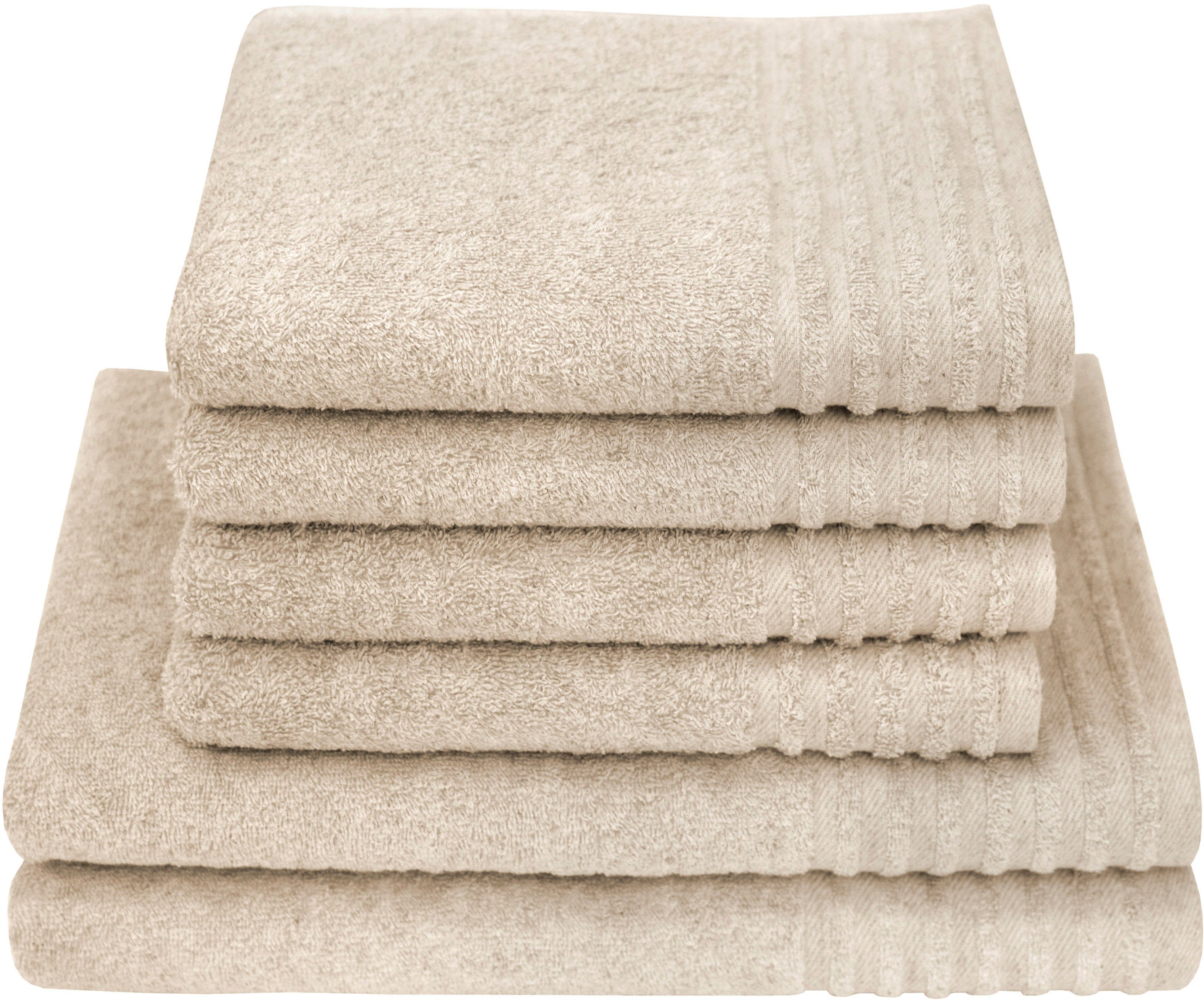 Dyckhoff Handtuch Set Deep Harmony Energy, Frottier (Set, 6-St), 15% Hanf; 4 Handtücher (50x100cm), 2 Duschtücher (70x140cm)