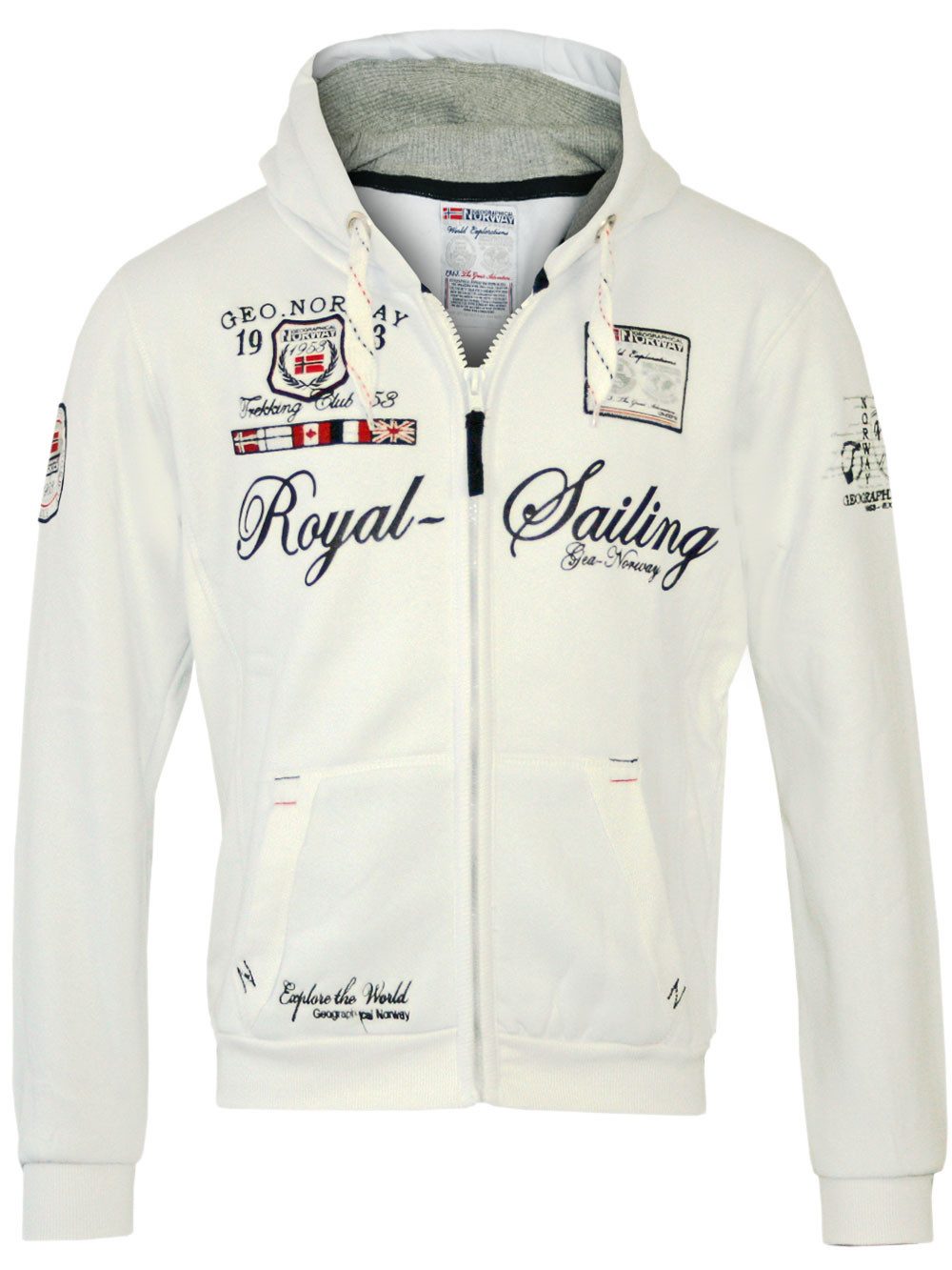 Geographical Norway Hoodie Jacke Kapuzenpullover Sweater Damen Herren Pullover -PREMIUM EDITION- CASUAL & MODERN - PREMIUM KOMFORT - NACHHALTIG - UNISEX