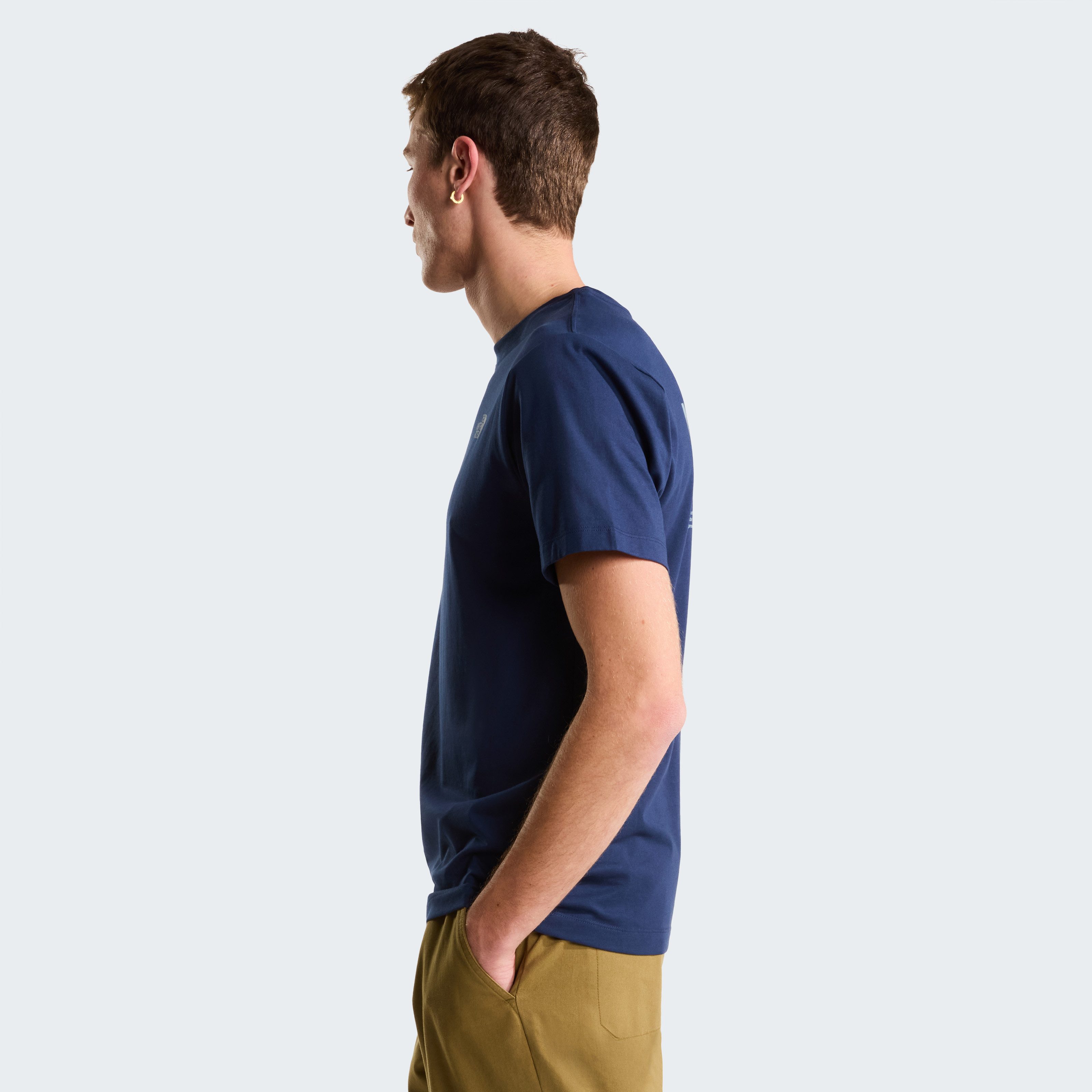 The North Face T-Shirt M MOUNTAIN SKETCH REGULAR SHORT SLEEVE TEE-GRAPHIC normale Passform, kurze Ärmel, sportlicher Stil