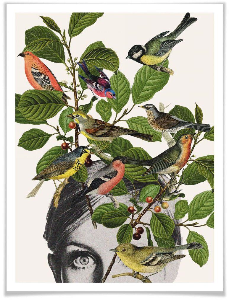 Wall-Art Poster Twiggy Eye, Schriftzug (1 St) | Poster