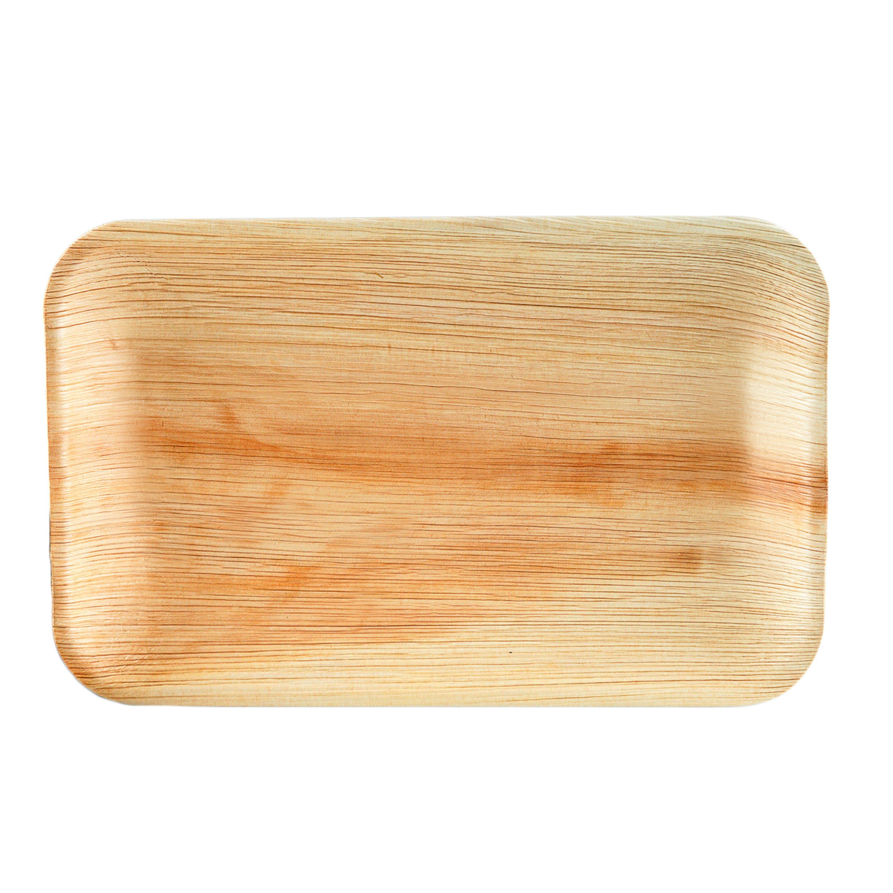 wisefood Одноразовые тарелки Palmblatt Тарелки rechteckig 16x23cm, (25 St)