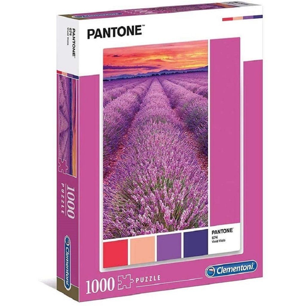Clementoni® Puzzle Clementoni - Lavender Puzzle 1000 1000 Puzzleteile, Teile Sunset