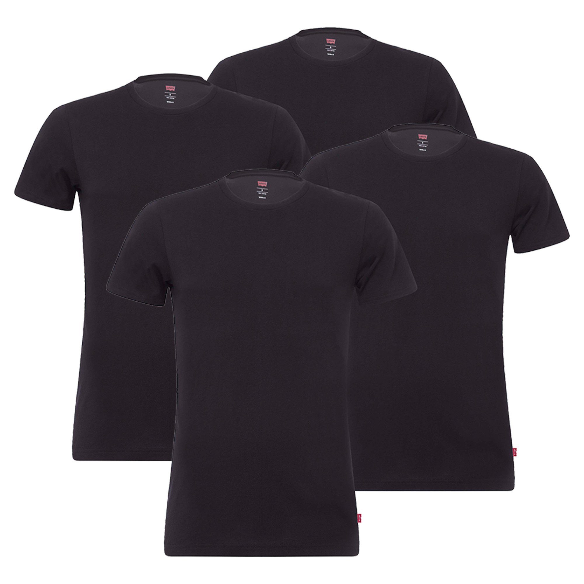 Levi's® T-Shirt Herren T-Shirt 4er Pack Baumwollmischung (Packung, 4er Pack günstig online kaufen
