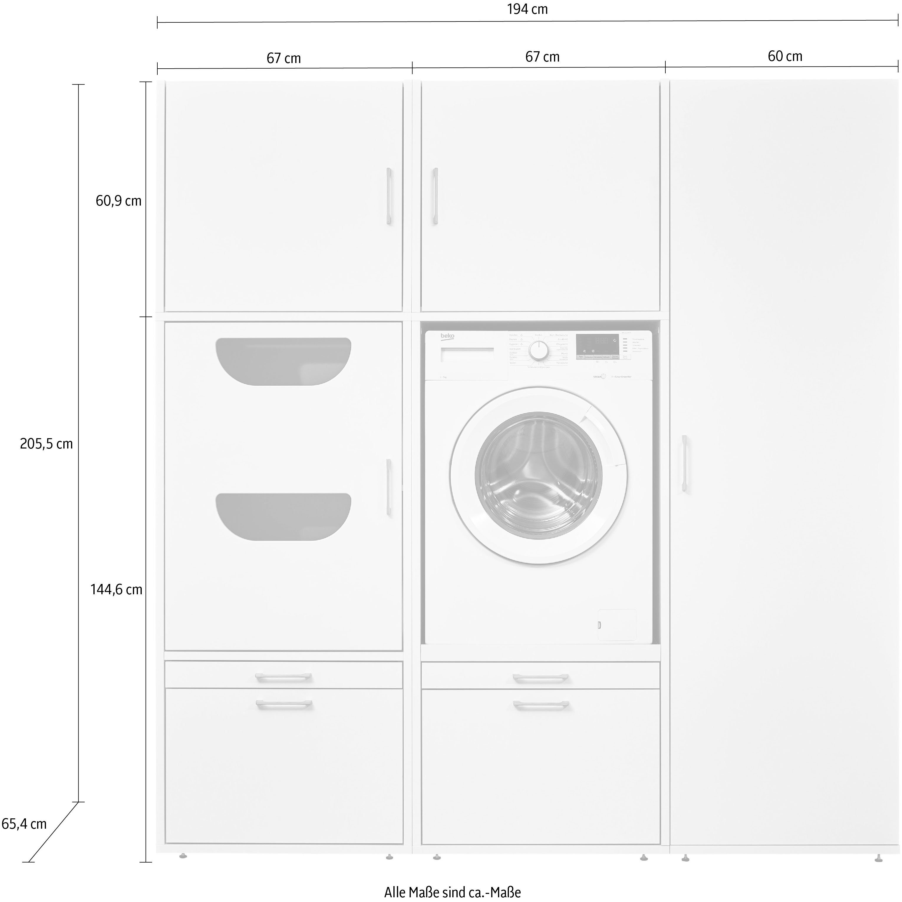 Schrank-Set WASHTOWER 16, (6-St)