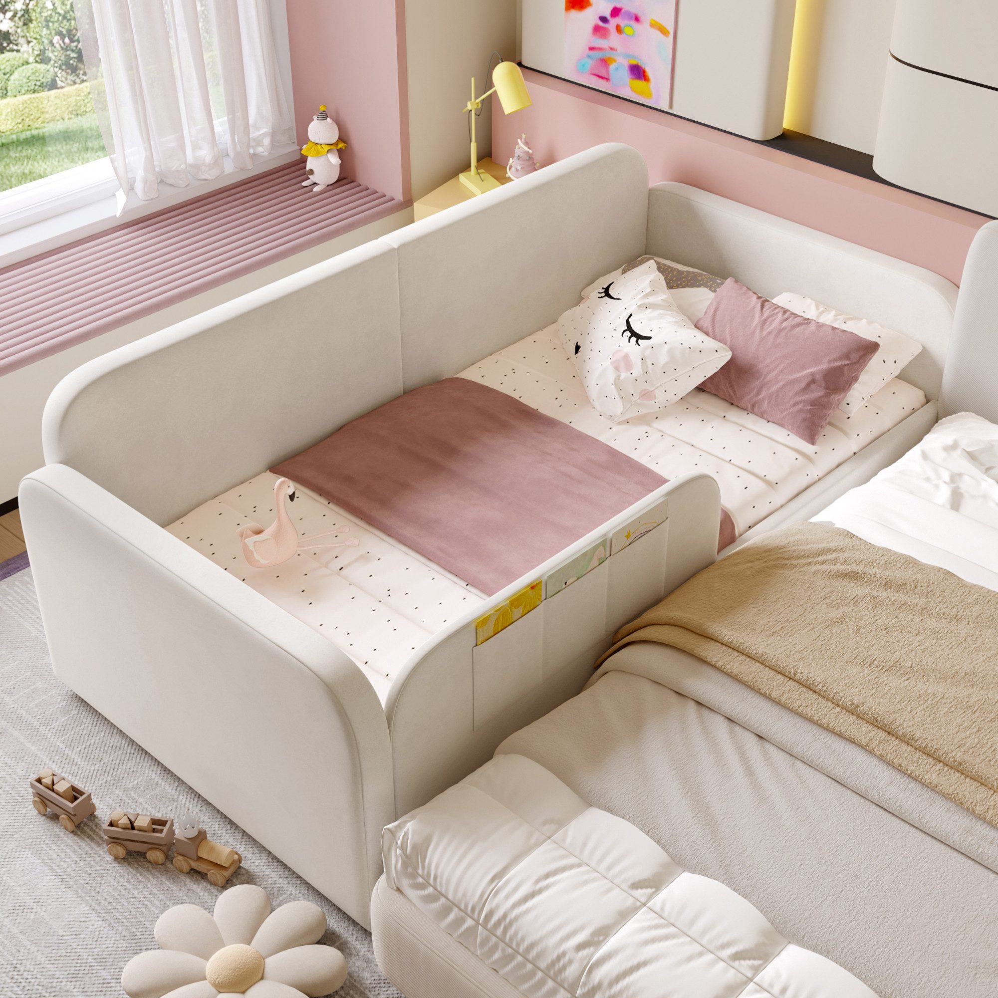 Flieks Kinderbett, Polsterbett Spleißbett 90x200cm mit günstig online kaufen