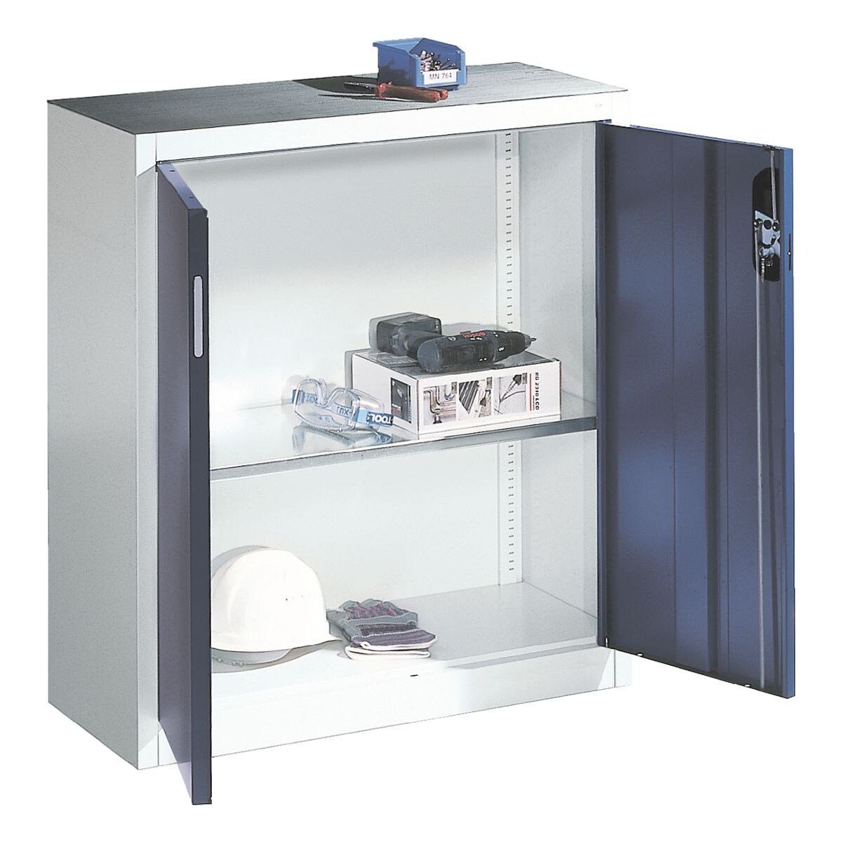 CP Mehrzweckschrank mit mittiger Verstärkung, Türöffnungswinkel: ca. 110°