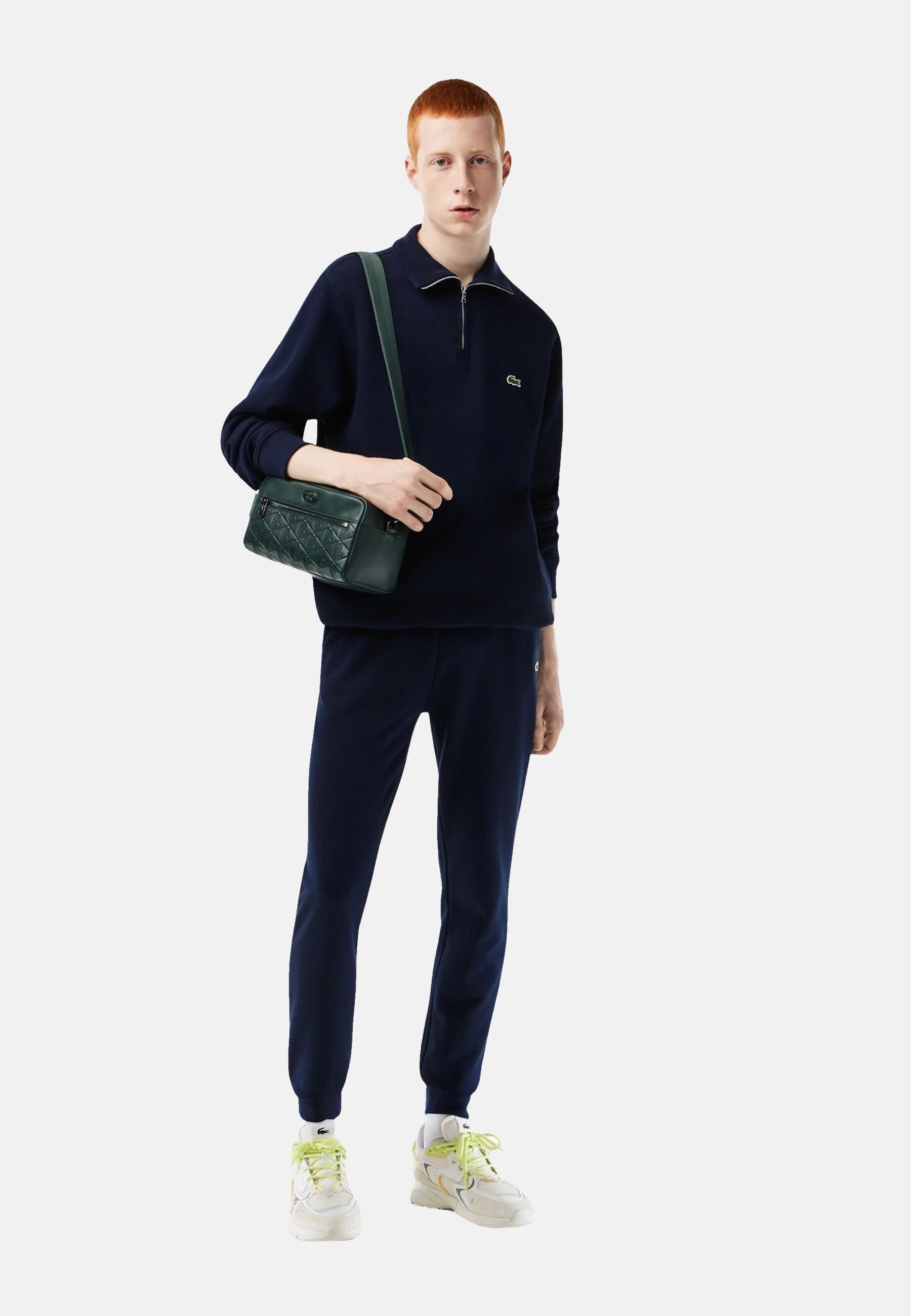 Lacoste Troyer Pullover Sweatshirt mit Stehkragen und (1-tlg)
