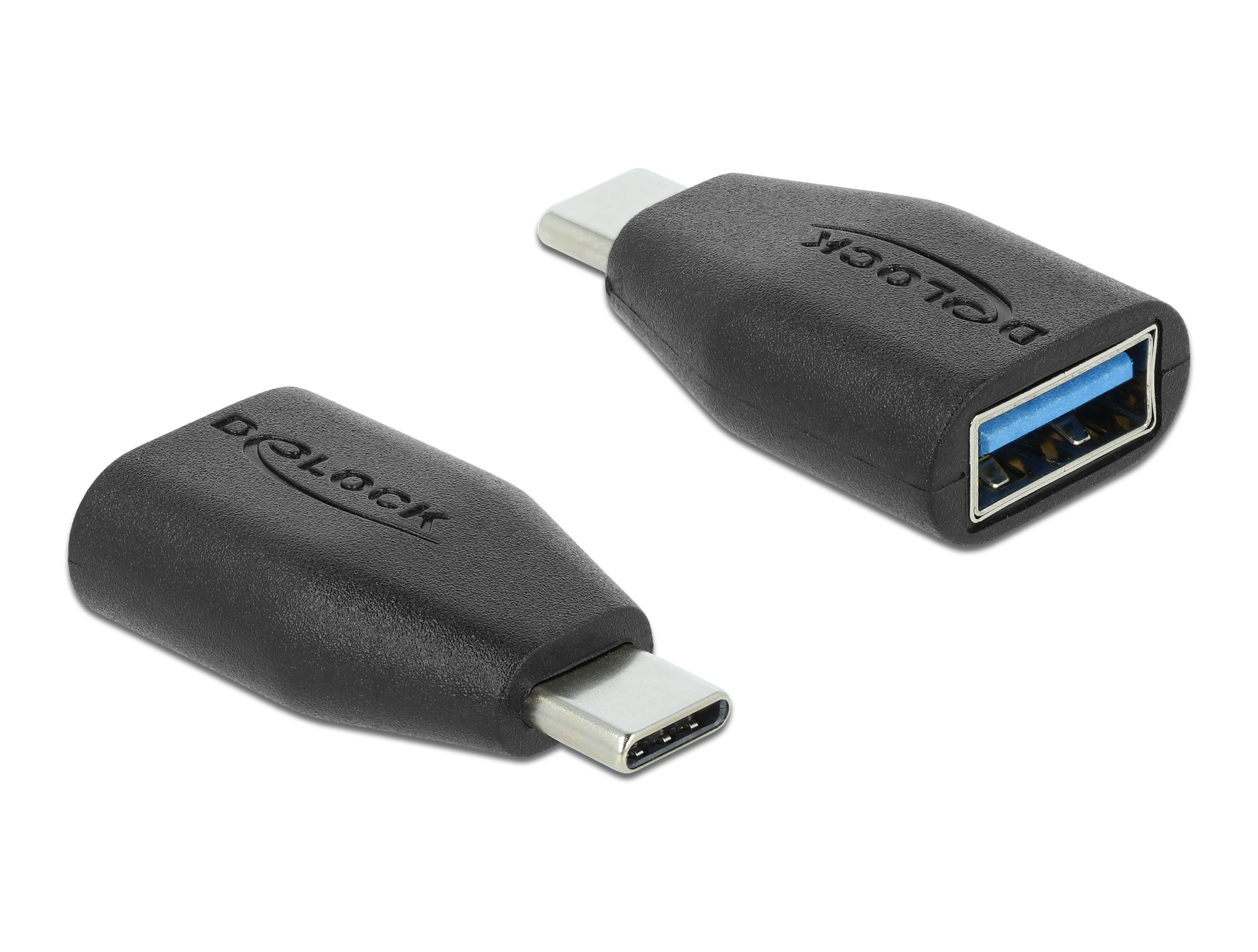 Delock »USB TypeC™ Stecker > Typ-A Buchse schwarz« Adapter USB, USB Typ ...