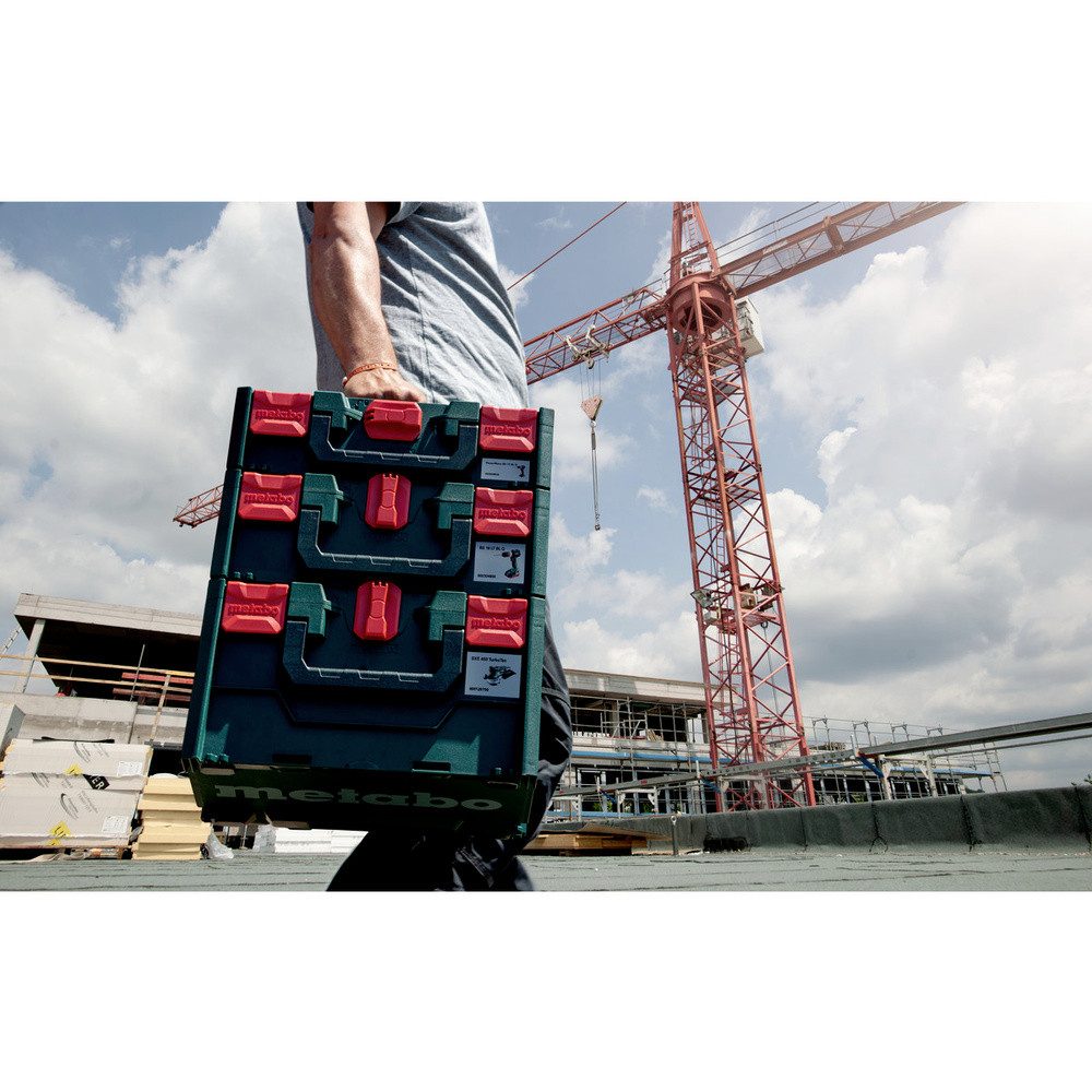 Thumbnail - metabo Werkzeugkoffer Metabo metaBOX 215 626887000 Maschinenkoffer ABS Grün/Rot (L x B x H)