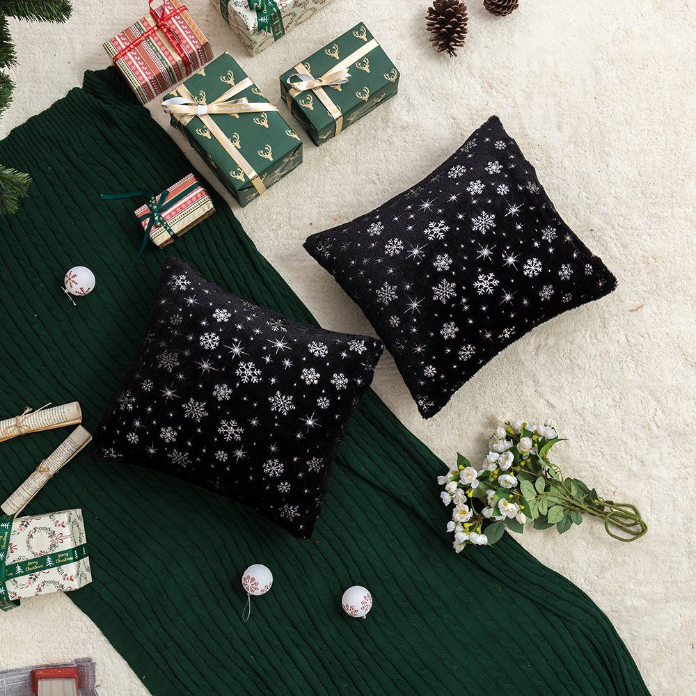 BTTO Kissenbezug Weihnachten Kissenhüllen 45X45cm, 1/2/4er günstig online kaufen