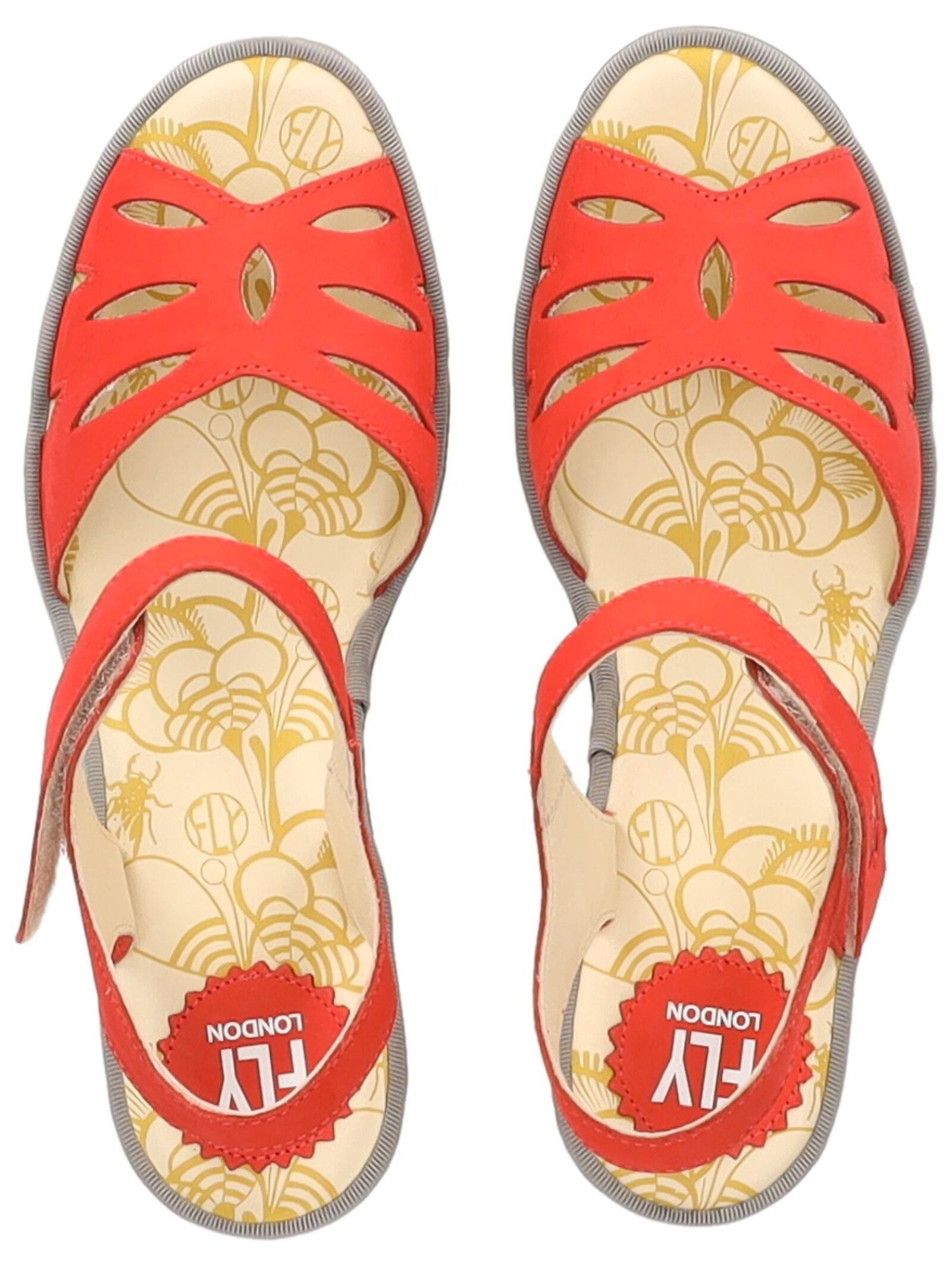 Fly London Fly London Sandalen Leder Keilsandalette