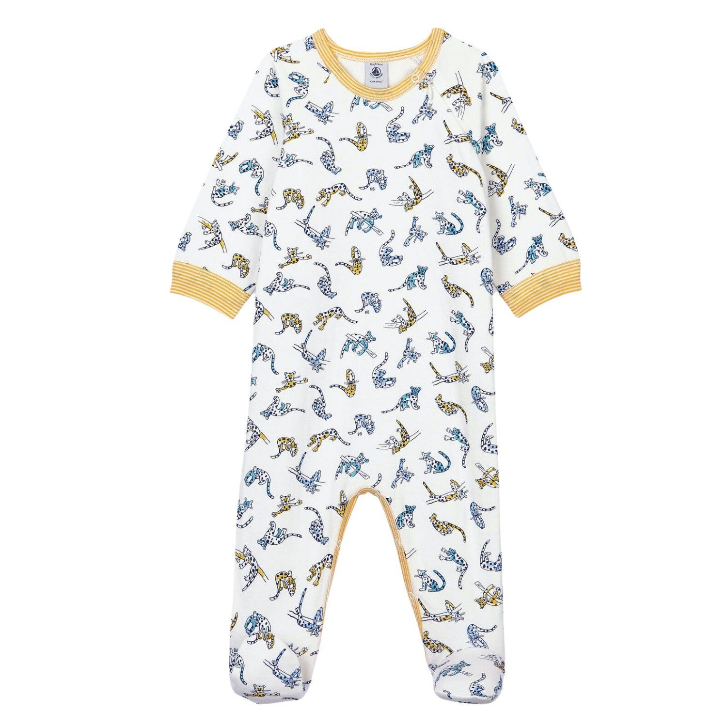 Petit Bateau Strampler Petit Bateau Baby Strampler mit Panther Print in Gr. 3-24 Monate