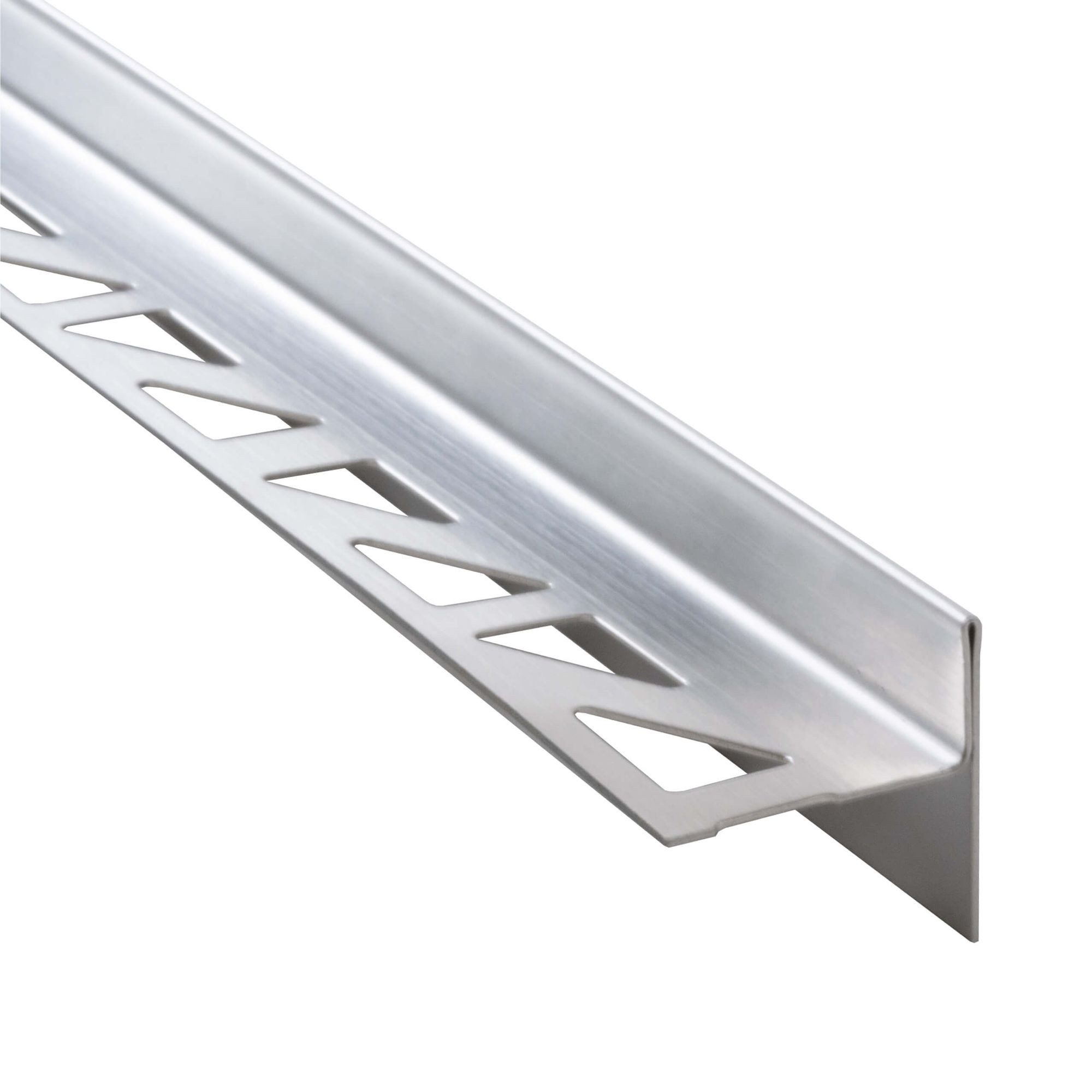 Dalsys Profil (Gefällekeil Dusche, Gefälleprofil 98cm, Höhe 12,5mm, Rechts Silber, 1-St), Duschprofil für begehbare Dusche, Edelstahl korrosionsbeständig